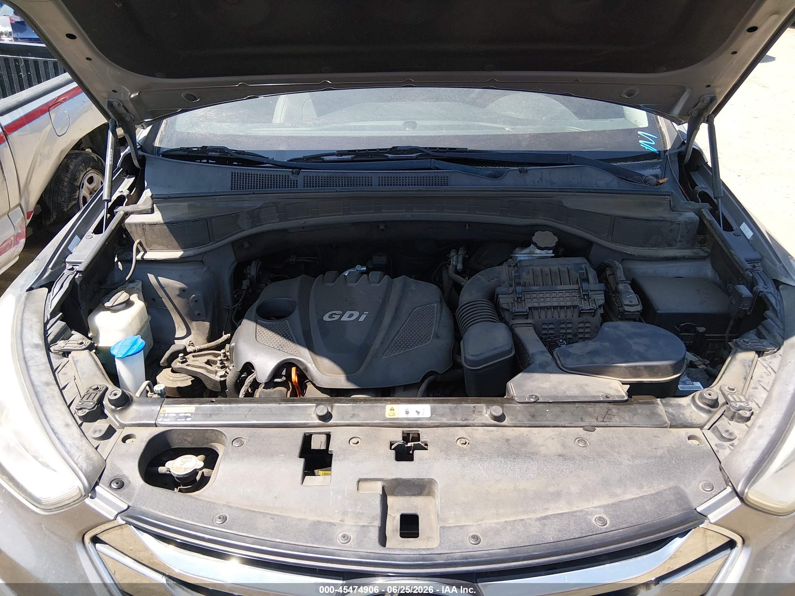 2013 Hyundai Santa Fe Sport Gray vin: 5XYZU3LB1DG029131