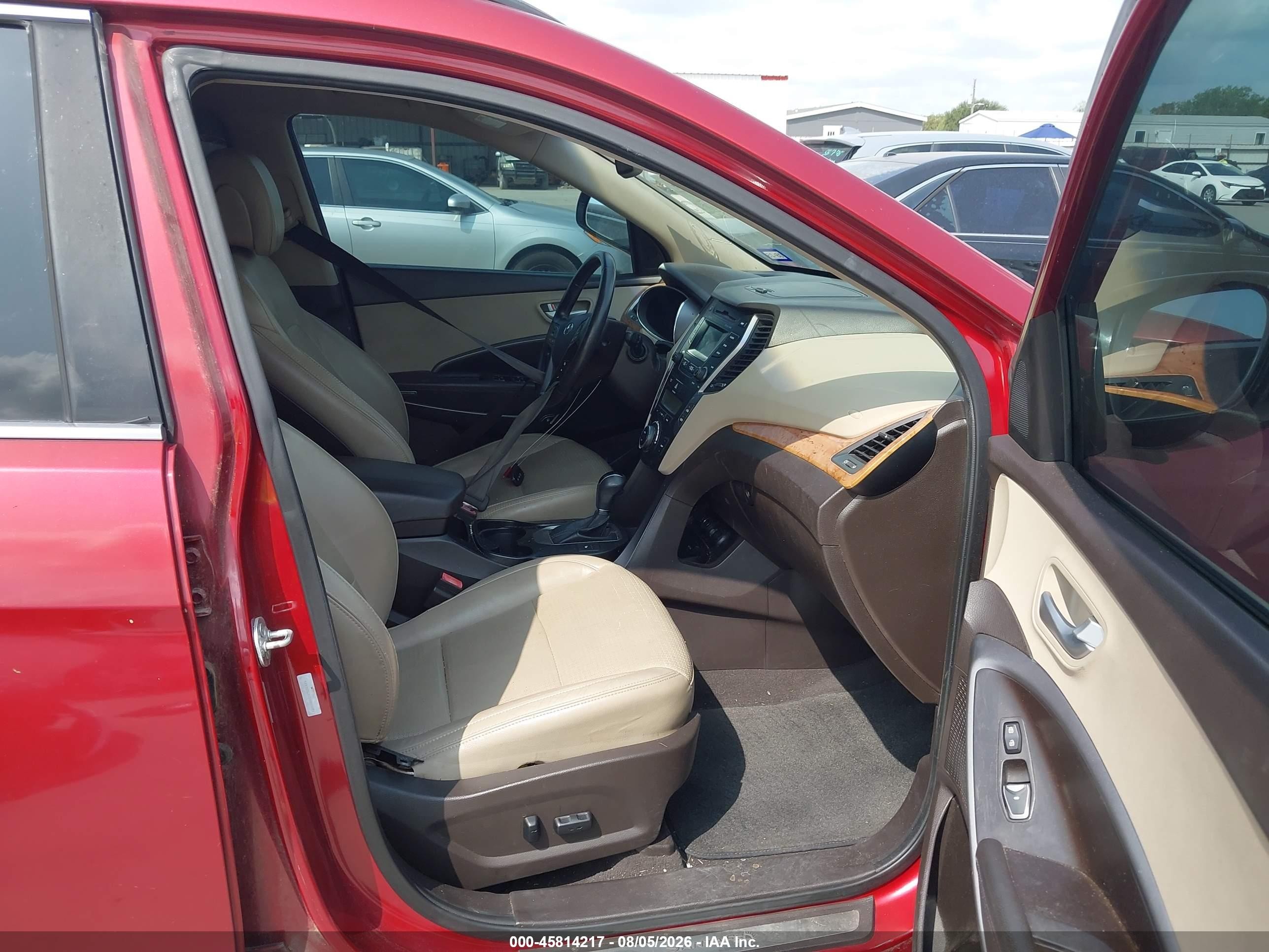 2013 Hyundai Santa Fe Sport Red vin: 5XYZU3LB1DG035091