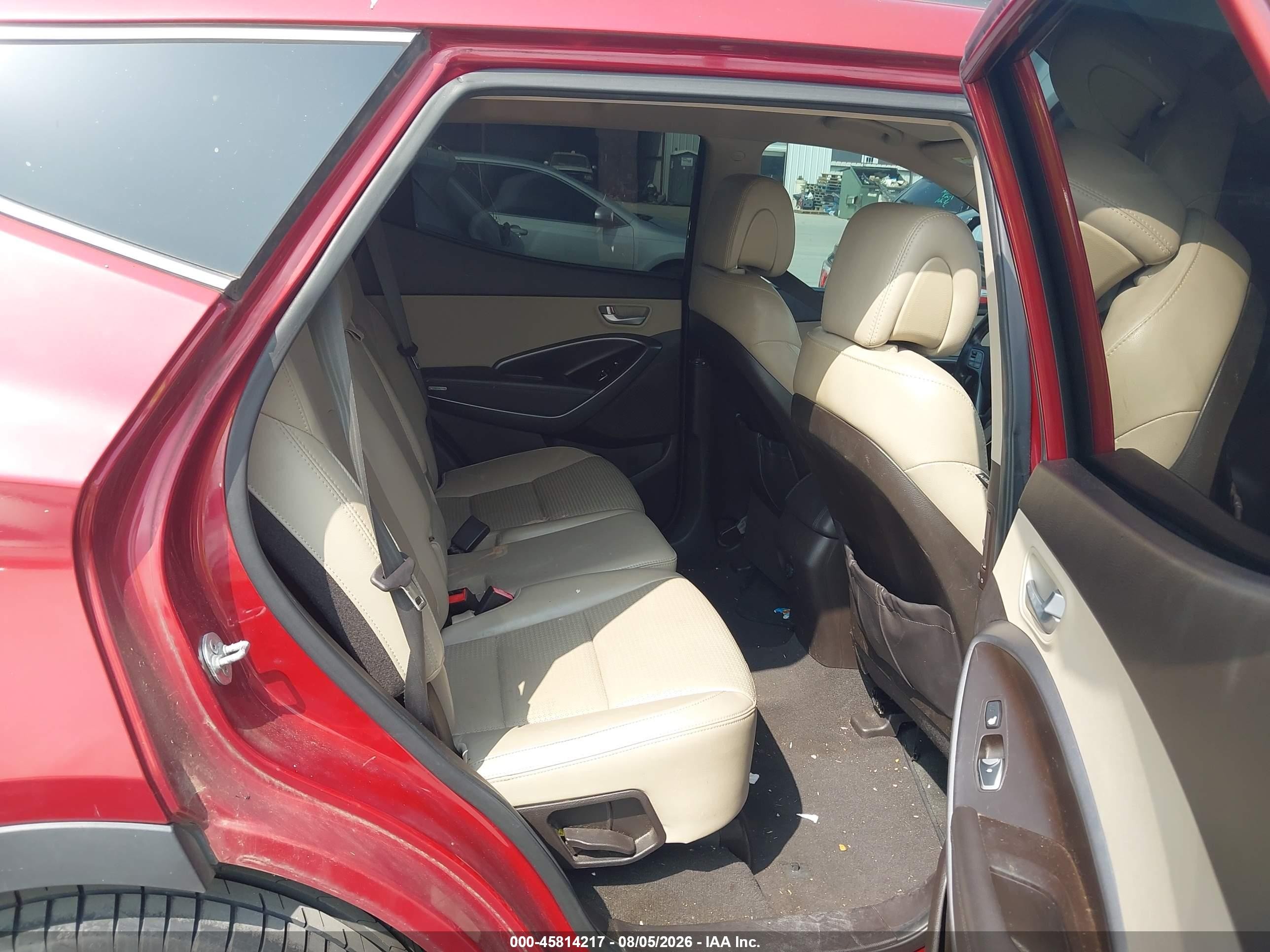 2013 Hyundai Santa Fe Sport Red vin: 5XYZU3LB1DG035091