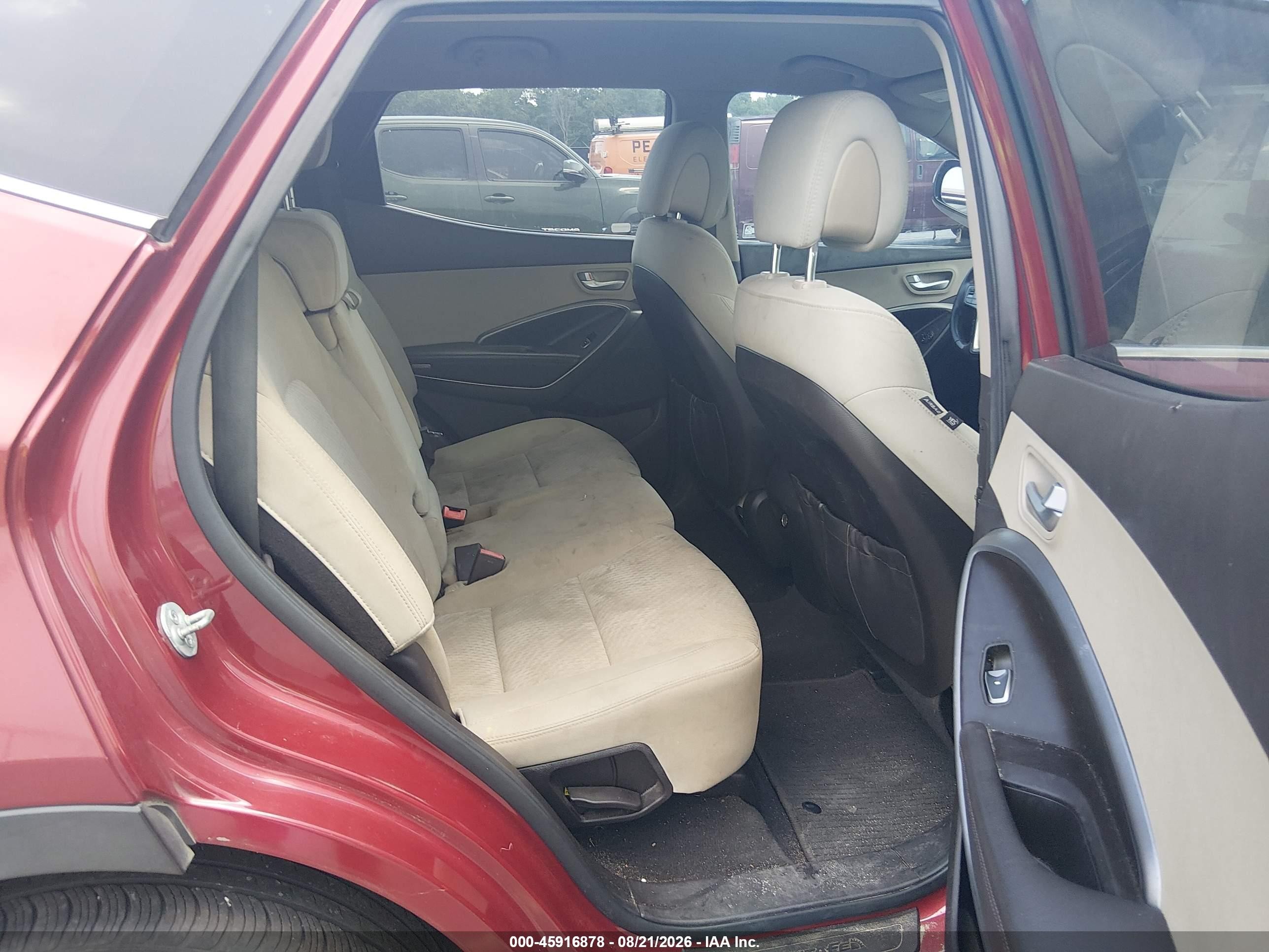 2013 Hyundai Santa Fe Sport Red vin: 5XYZU3LB1DG048200