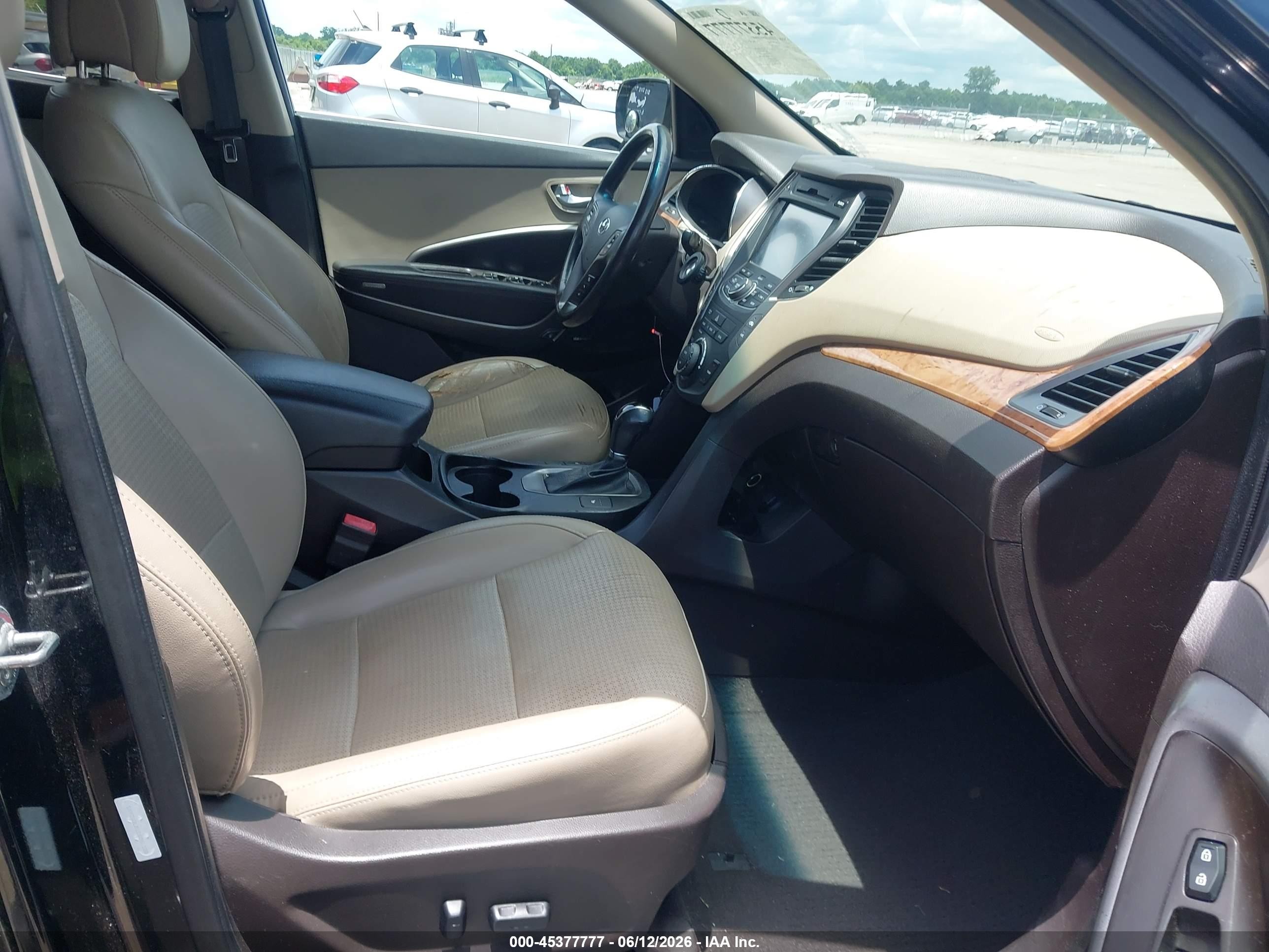 2013 Hyundai Santa Fe Sport Black vin: 5XYZU3LB1DG051338