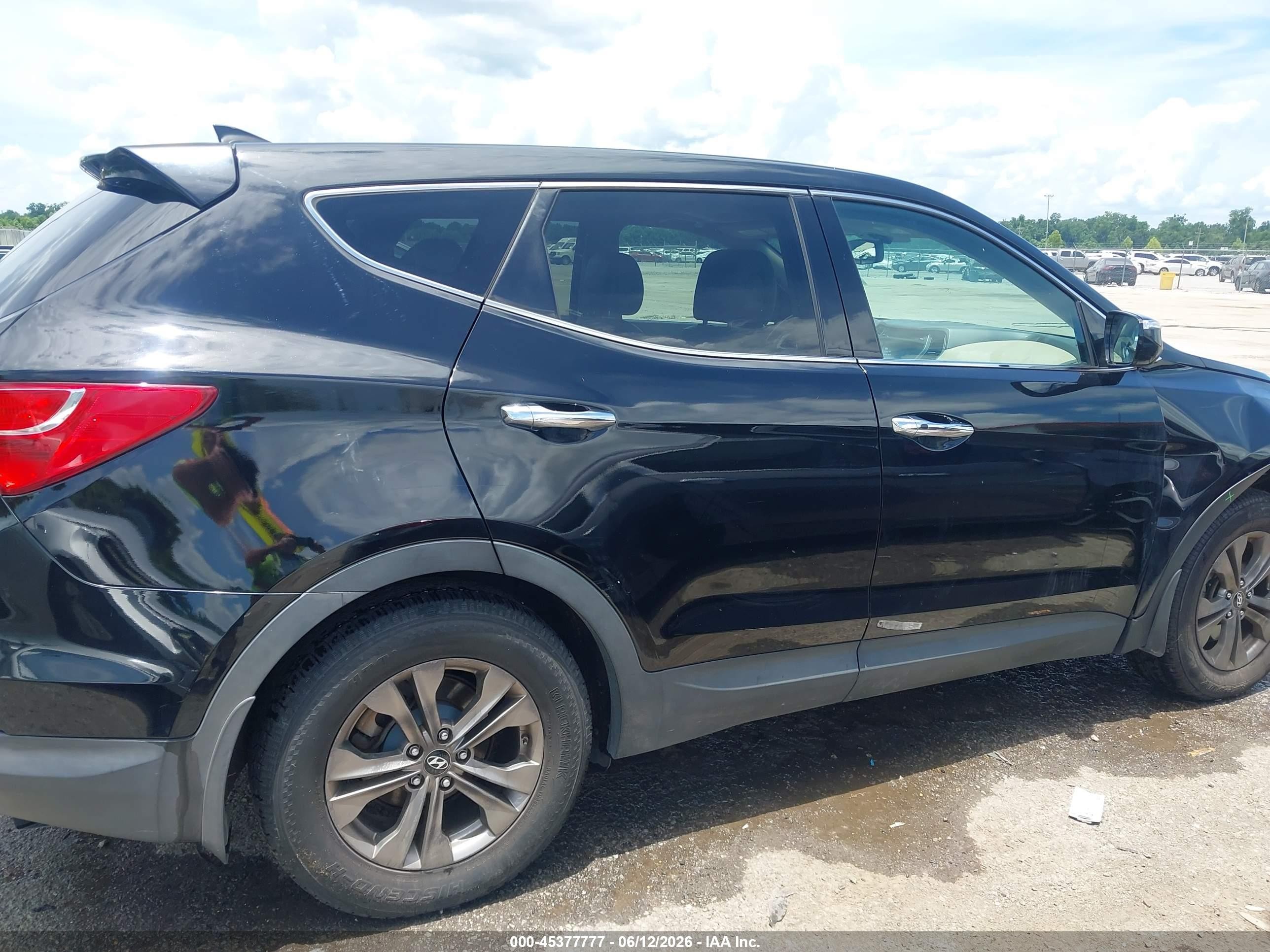 2013 Hyundai Santa Fe Sport Black vin: 5XYZU3LB1DG051338