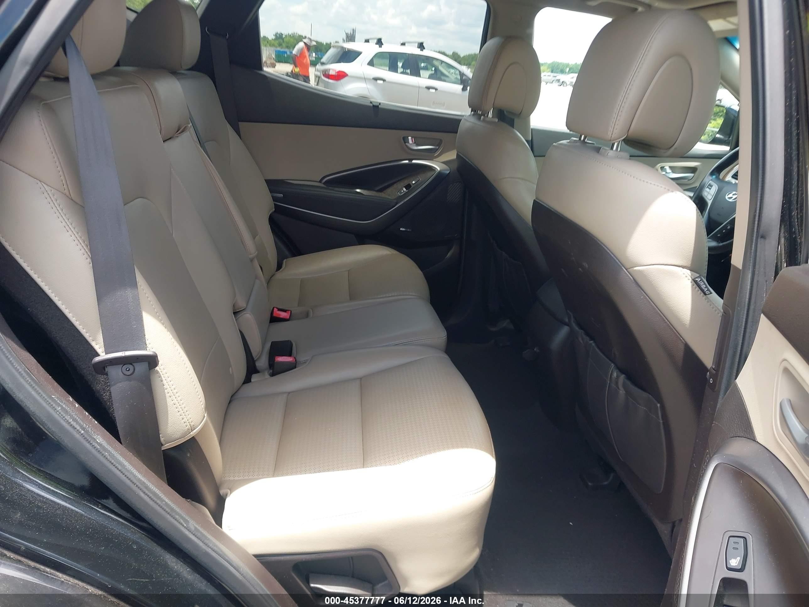 2013 Hyundai Santa Fe Sport Black vin: 5XYZU3LB1DG051338