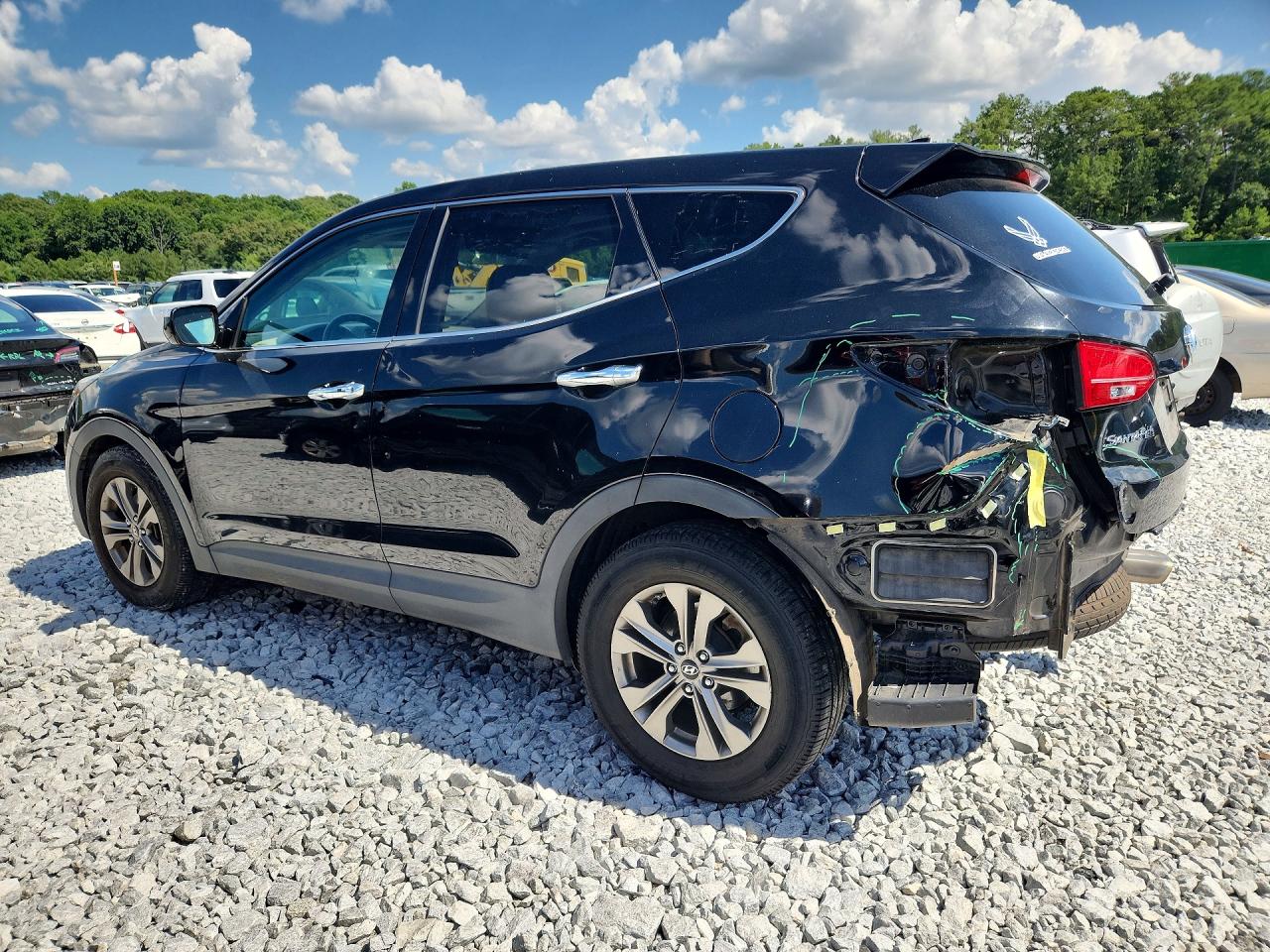 2013 Hyundai Santa Fe Sport 2.4l Black vin: 5XYZU3LB1DG073744