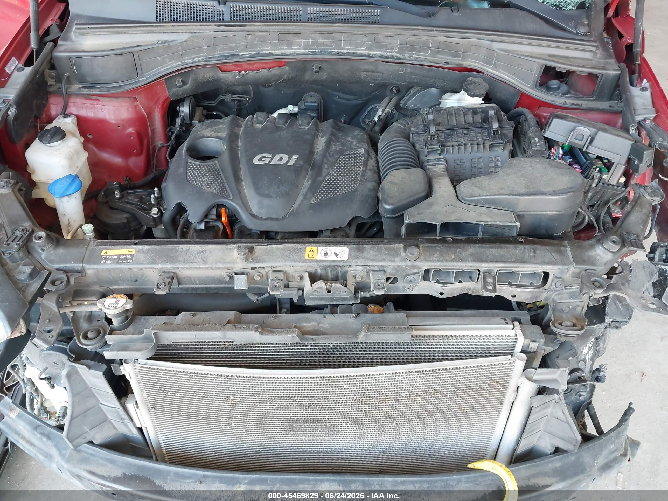 2013 Hyundai Santa Fe Sport Burgundy vin: 5XYZU3LB1DG090415
