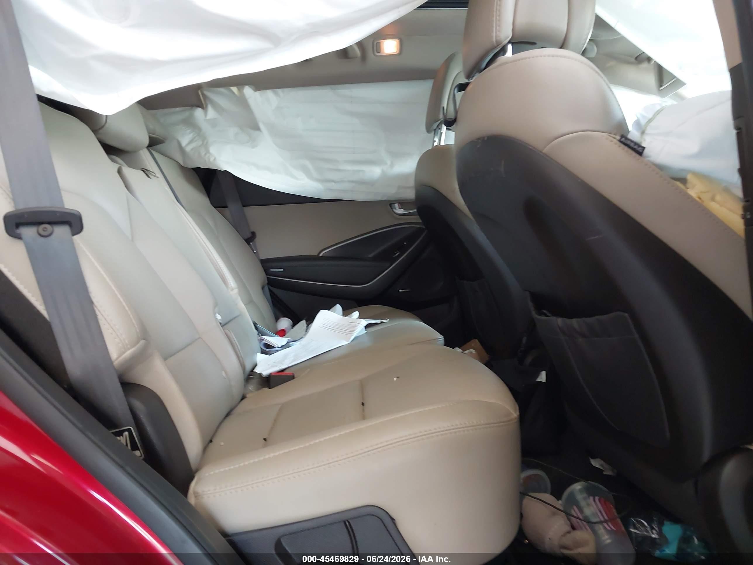 2013 Hyundai Santa Fe Sport Burgundy vin: 5XYZU3LB1DG090415