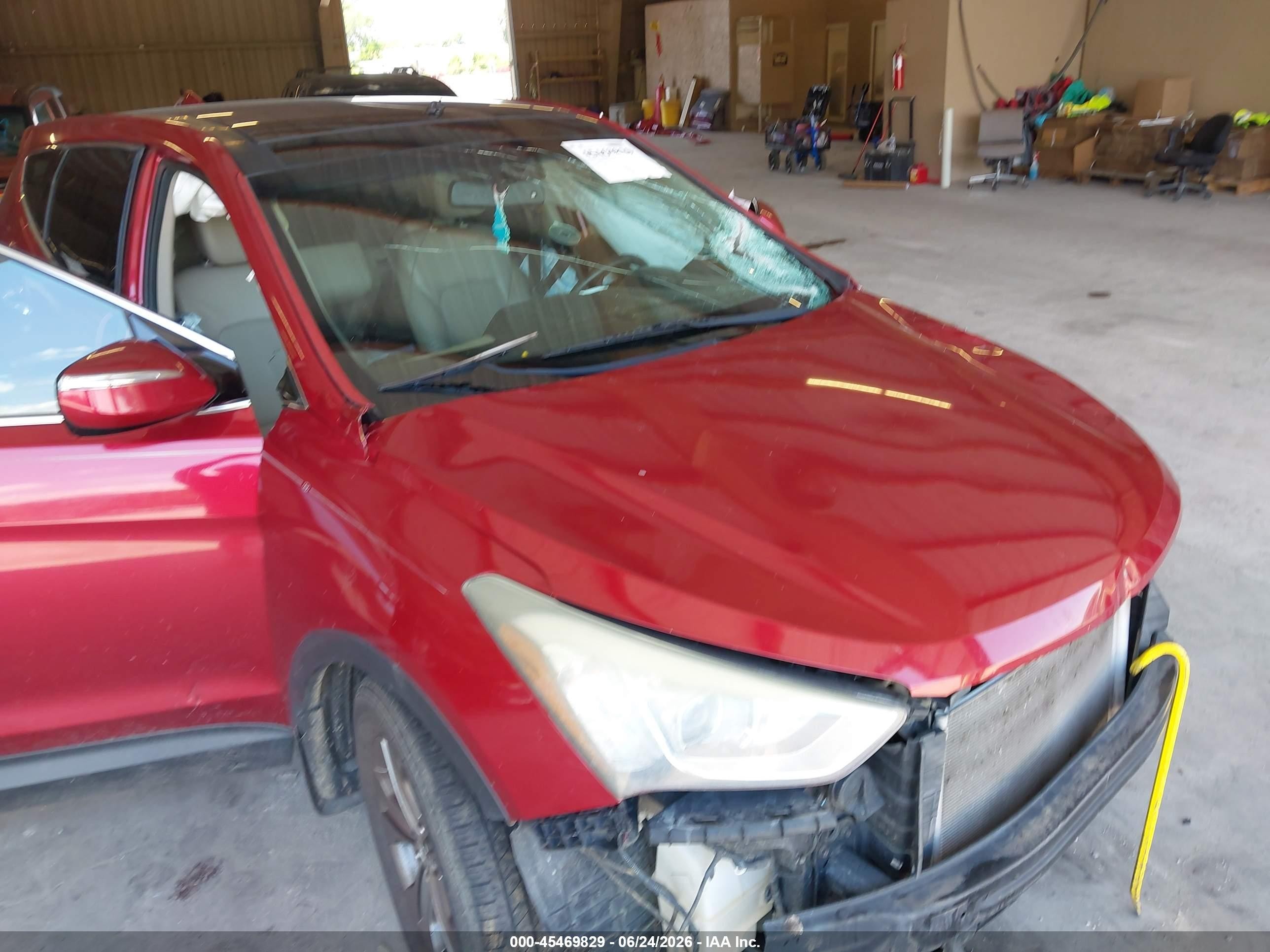 2013 Hyundai Santa Fe Sport Burgundy vin: 5XYZU3LB1DG090415