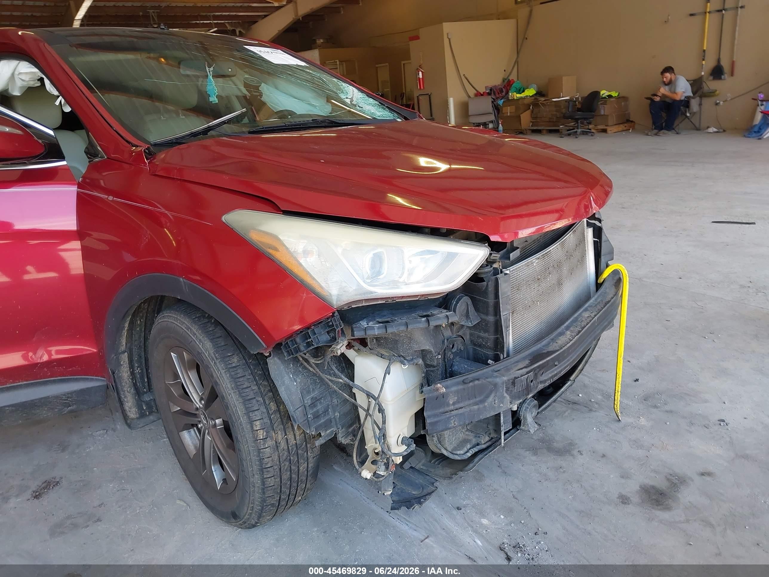 2013 Hyundai Santa Fe Sport Burgundy vin: 5XYZU3LB1DG090415