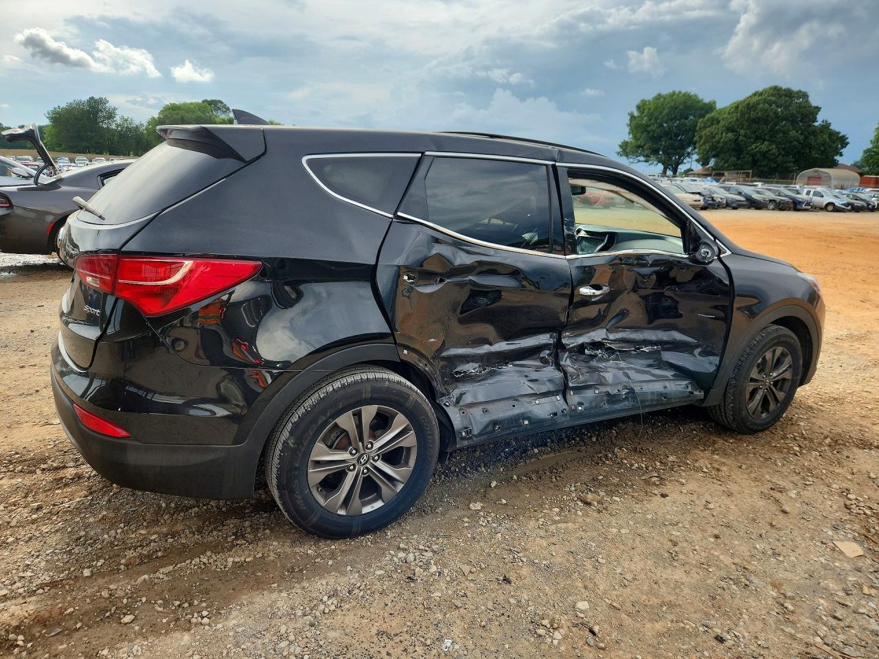 2013 Hyundai Santa Fe Sport 2.4l Black vin: 5XYZU3LB1DG092553