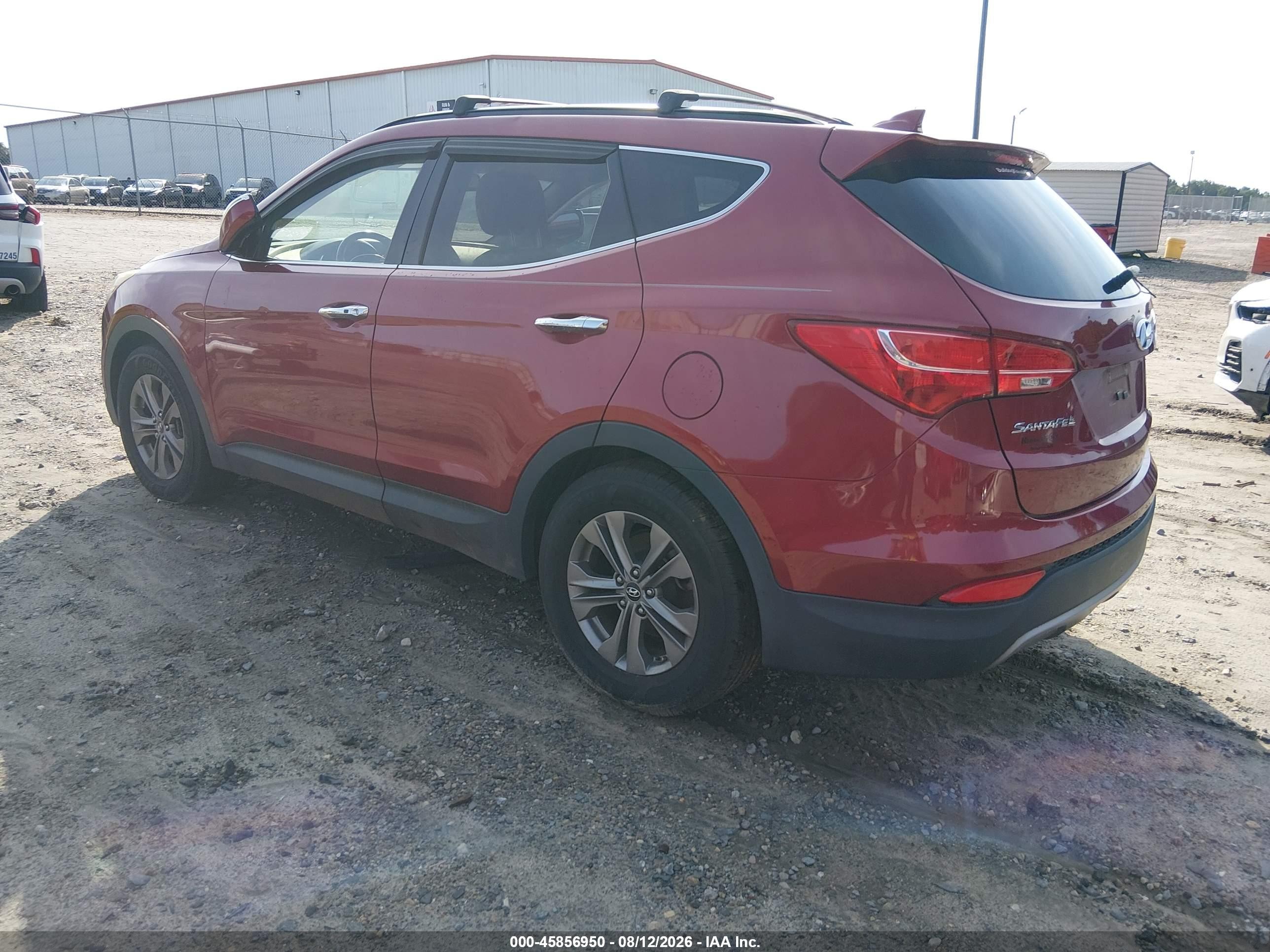 2013 Hyundai Santa Fe Sport Red vin: 5XYZU3LB1DG095260