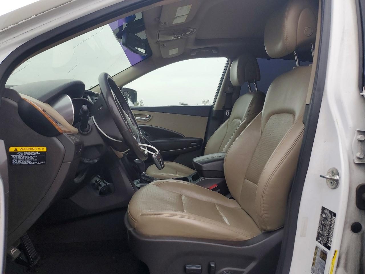 2014 Hyundai Santa Fe Sport 2.4l White vin: 5XYZU3LB1EG127660
