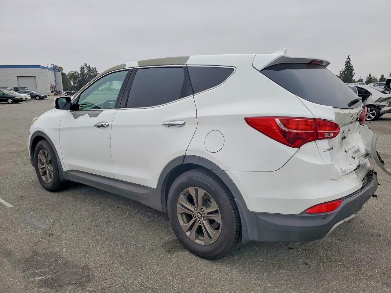 2014 Hyundai Santa Fe Sport 2.4l White vin: 5XYZU3LB1EG127660