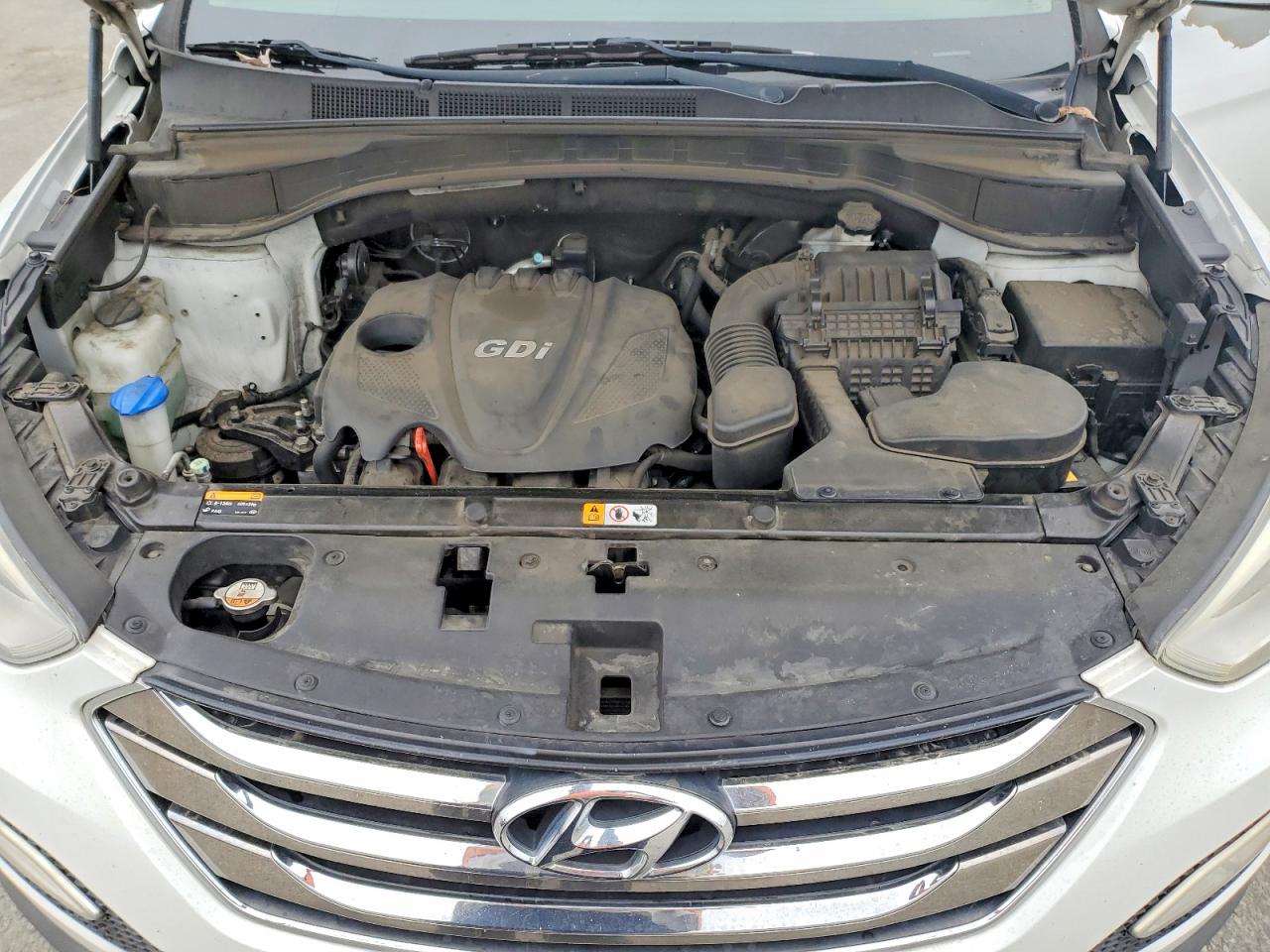 2014 Hyundai Santa Fe Sport 2.4l White vin: 5XYZU3LB1EG127660