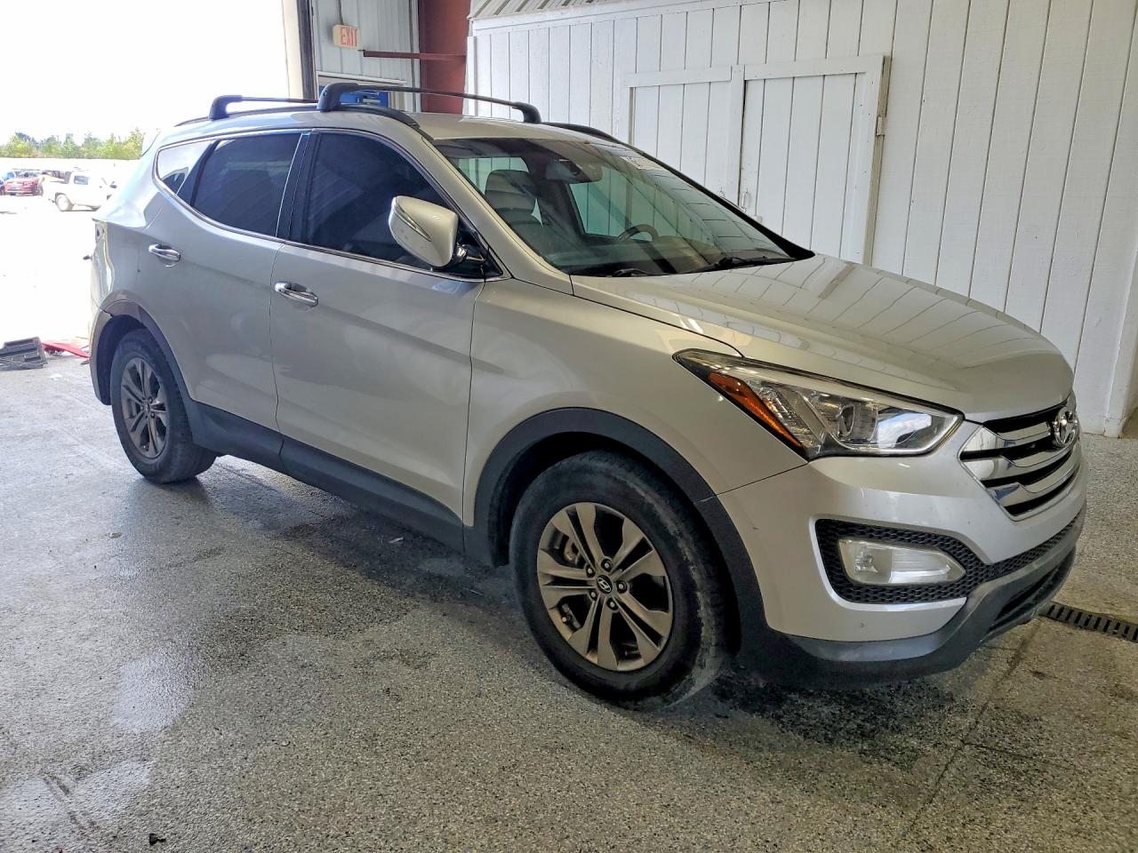 2014 Hyundai Santa Fe Sport 2.4l Silver vin: 5XYZU3LB1EG127870