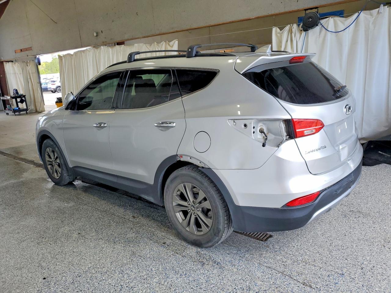 2014 Hyundai Santa Fe Sport 2.4l Silver vin: 5XYZU3LB1EG127870