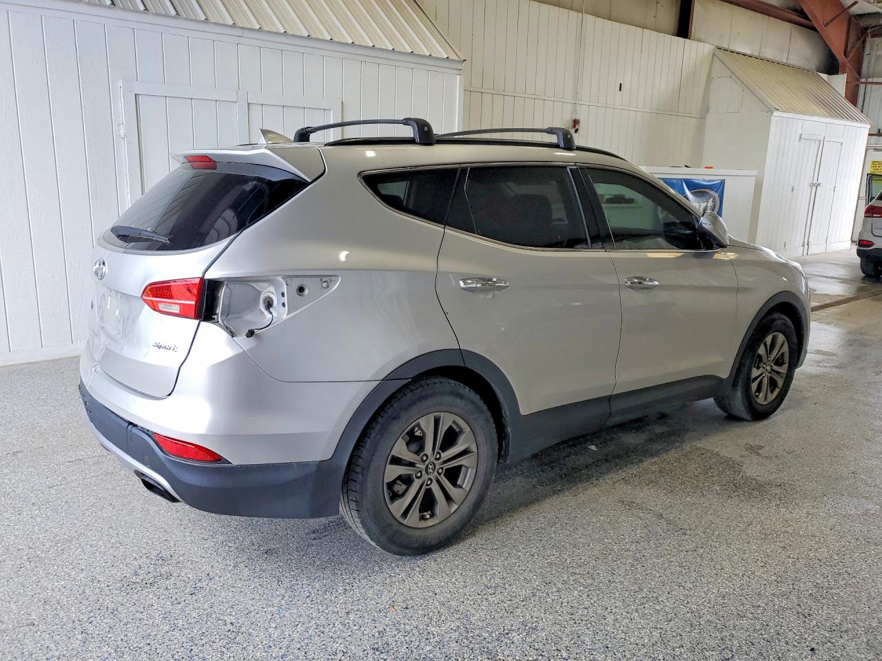 2014 Hyundai Santa Fe Sport 2.4l Silver vin: 5XYZU3LB1EG127870
