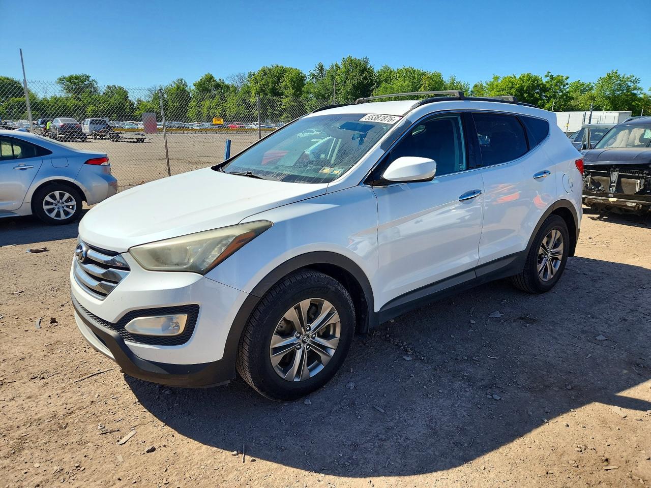 2014 Hyundai Santa Fe Sport 2.4l Белый vin: 5XYZU3LB1EG133605