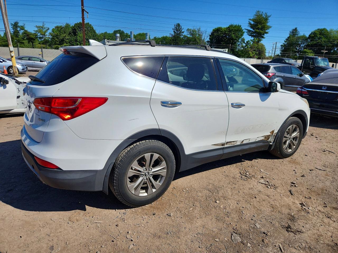 2014 Hyundai Santa Fe Sport 2.4l Белый vin: 5XYZU3LB1EG133605