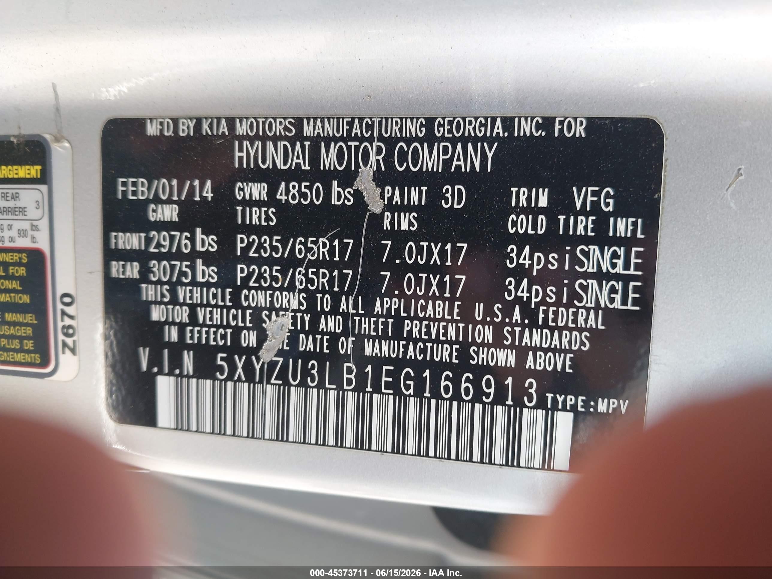 2014 Hyundai Santa Fe Sport 2.4l Silver vin: 5XYZU3LB1EG166913