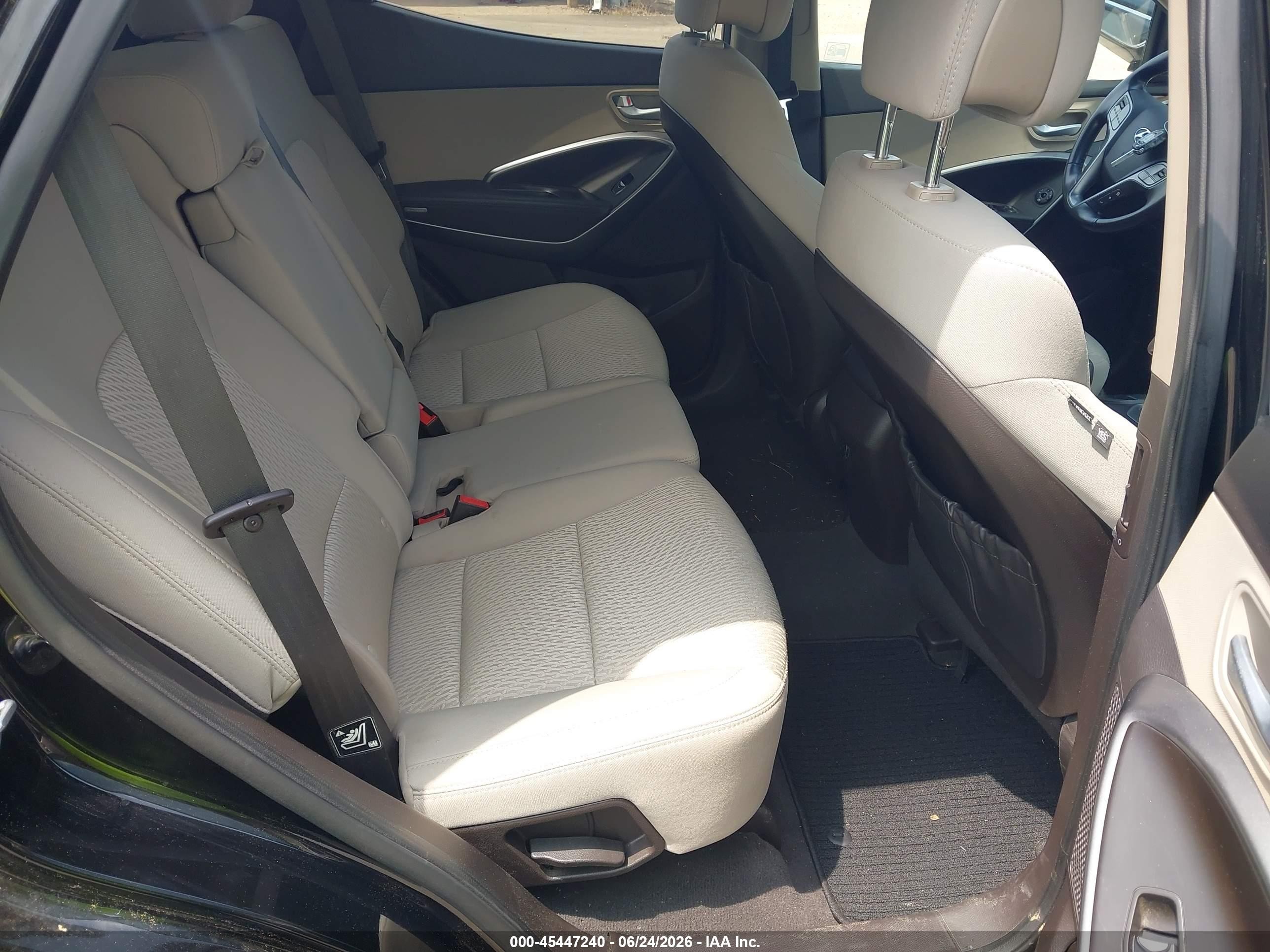 2014 Hyundai Santa Fe Sport 2.4l Black vin: 5XYZU3LB1EG174042