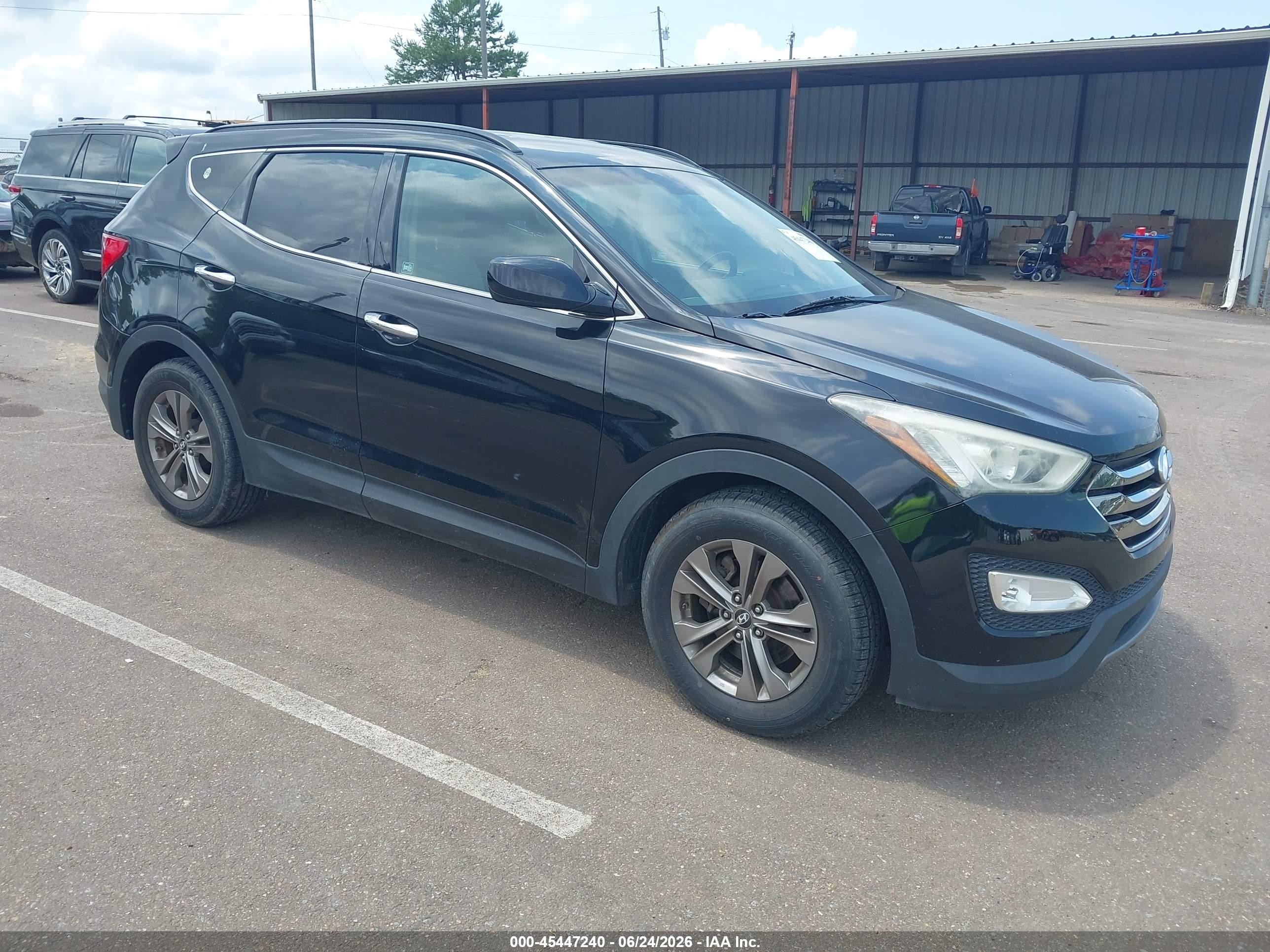 2014 Hyundai Santa Fe Sport 2.4l Black vin: 5XYZU3LB1EG174042