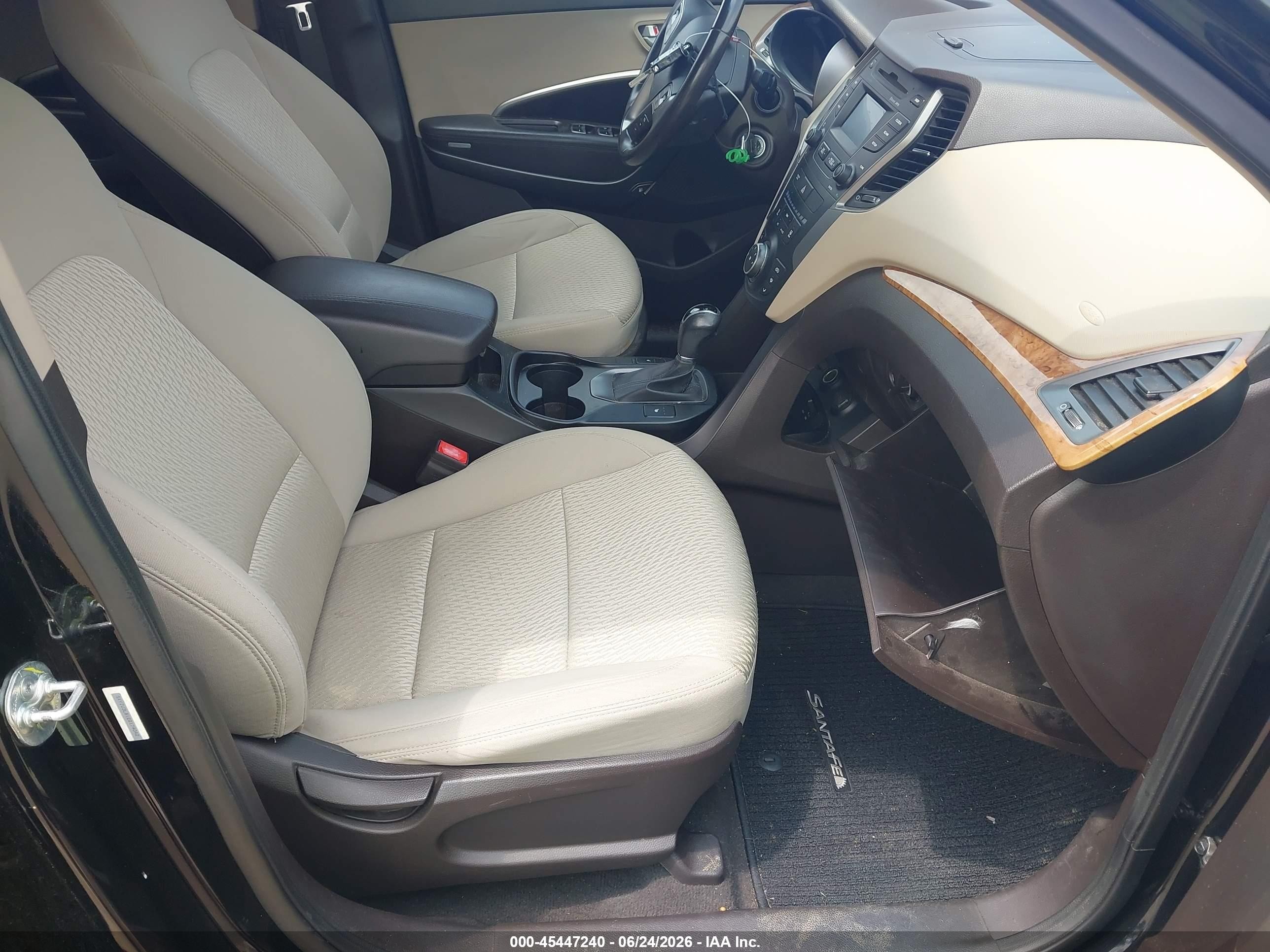 2014 Hyundai Santa Fe Sport 2.4l Black vin: 5XYZU3LB1EG174042