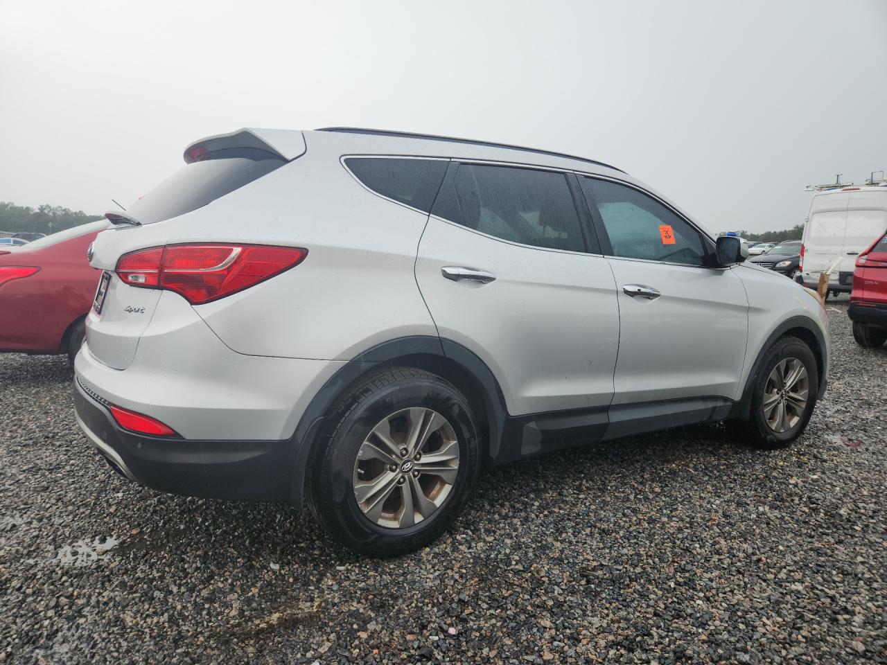 2014 Hyundai Santa Fe Sport 2.4l Silver vin: 5XYZU3LB1EG183162