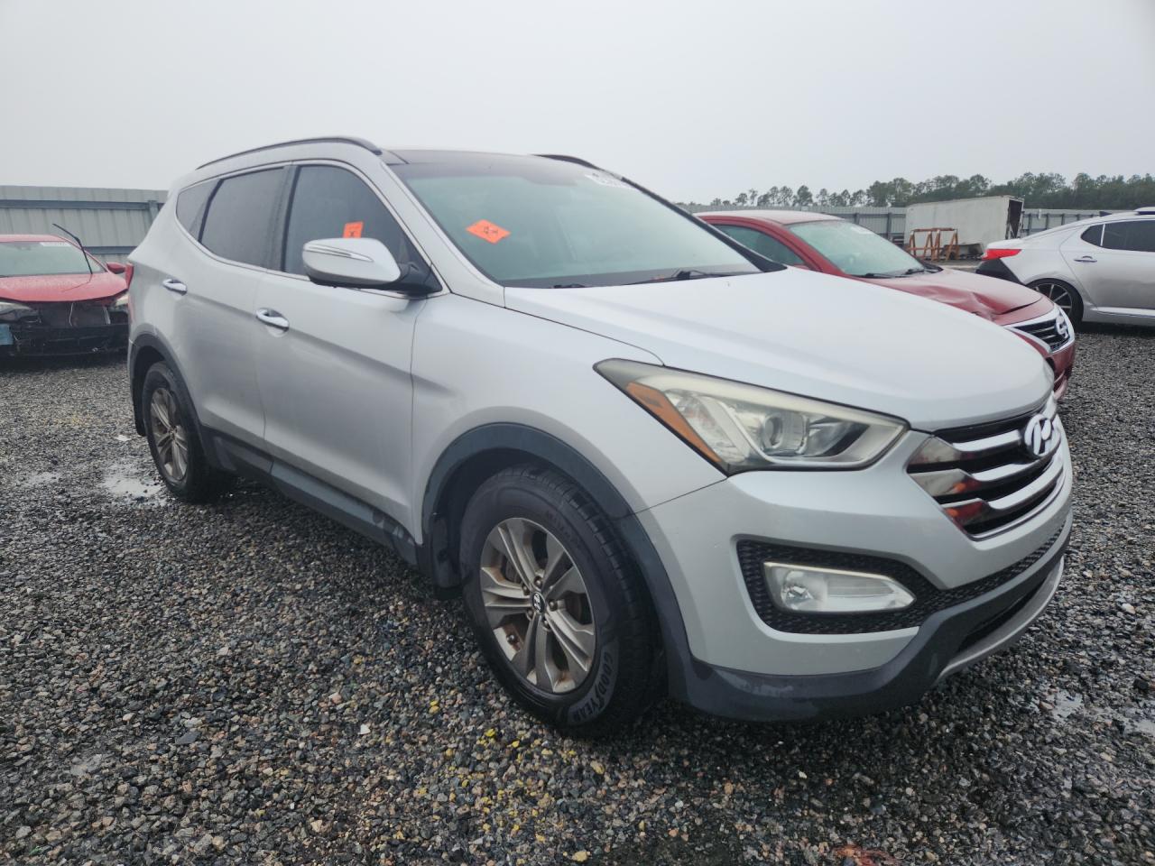 2014 Hyundai Santa Fe Sport 2.4l Silver vin: 5XYZU3LB1EG183162