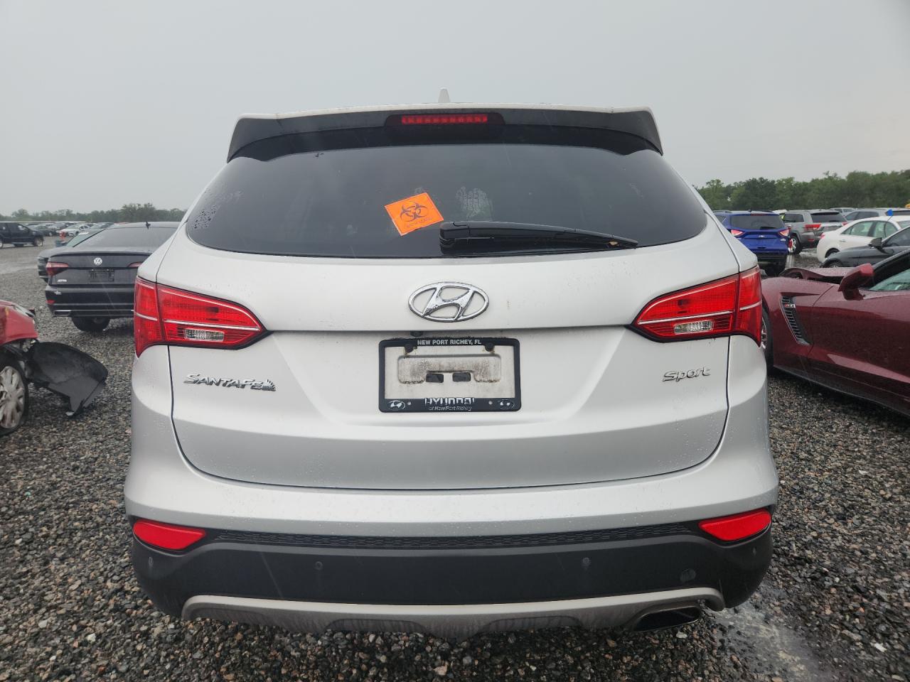 2014 Hyundai Santa Fe Sport 2.4l Silver vin: 5XYZU3LB1EG183162