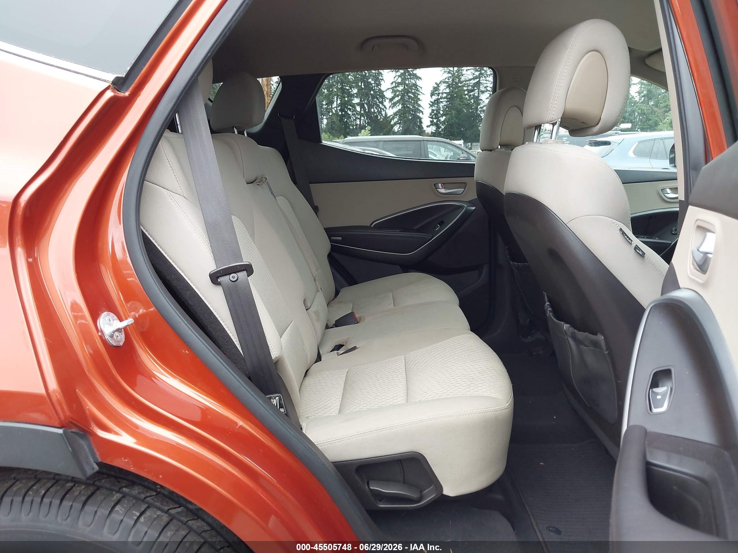 2014 Hyundai Santa Fe Sport 2.4l Оранжевый vin: 5XYZU3LB1EG183999