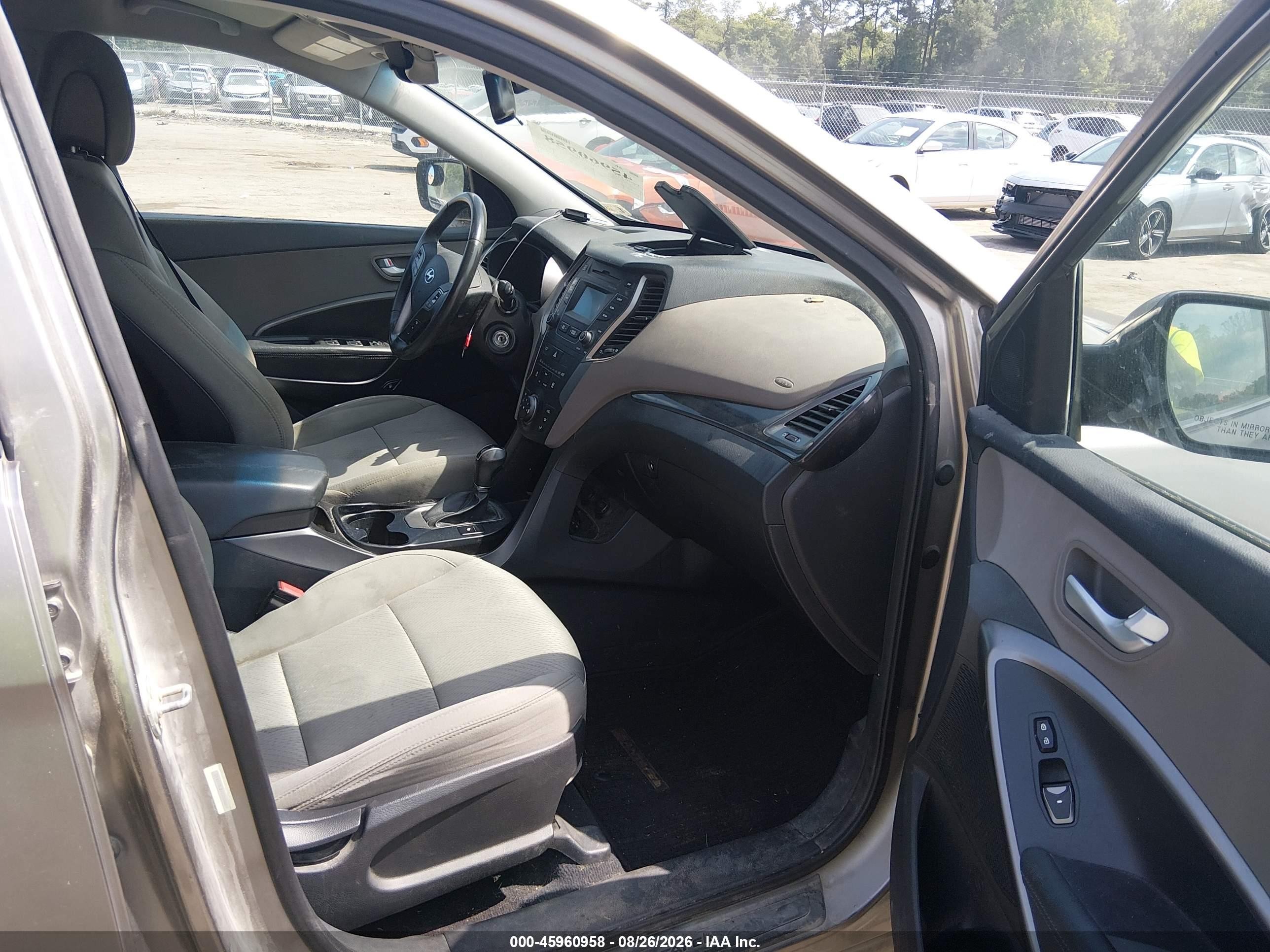 2014 Hyundai Santa Fe Sport 2.4l Gray vin: 5XYZU3LB1EG208884
