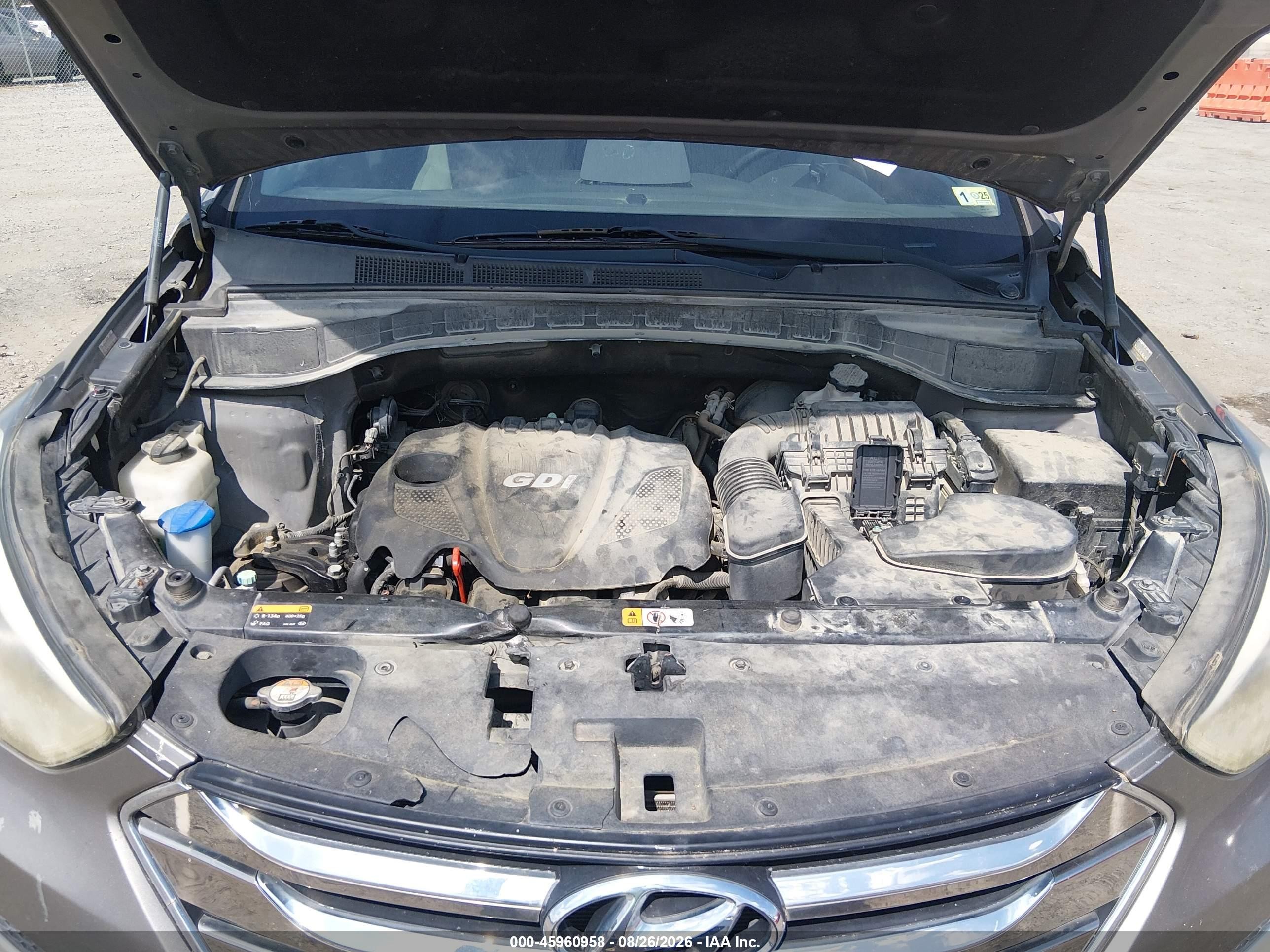 2014 Hyundai Santa Fe Sport 2.4l Gray vin: 5XYZU3LB1EG208884