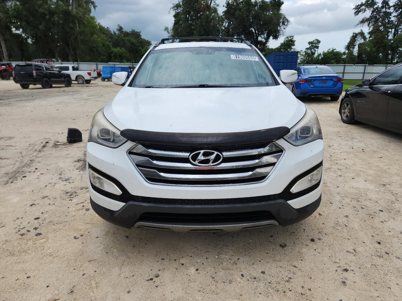 2014 Hyundai Santa Fe Sport 2.4l Белый vin: 5XYZU3LB1EG209257 Damage: Left Head Lamp, Faded, Repair Required