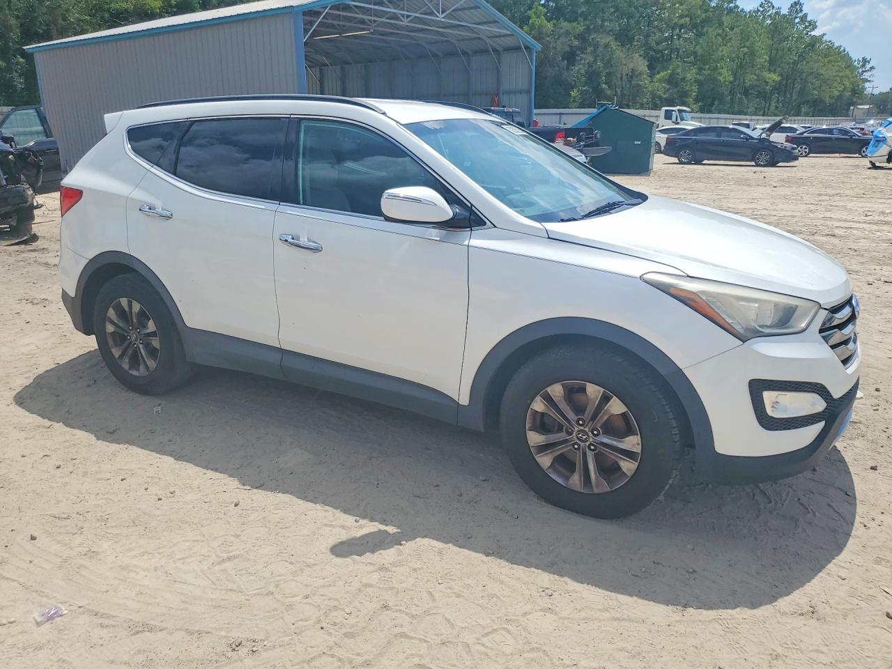 2014 Hyundai Santa Fe Sport 2.4l Белый vin: 5XYZU3LB1EG220582
