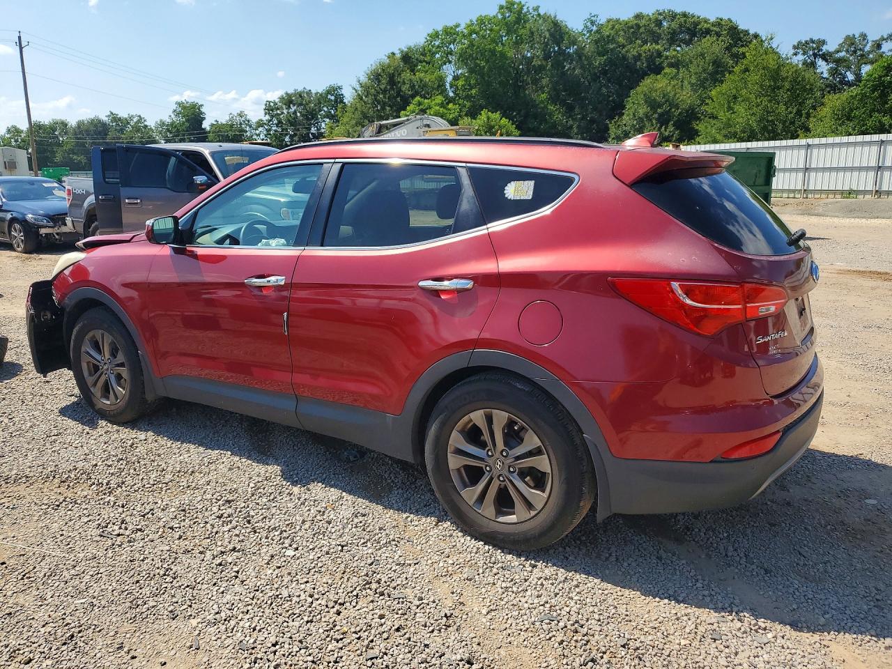 2015 Hyundai Santa Fe Sport 2.4l Red vin: 5XYZU3LB1FG237562