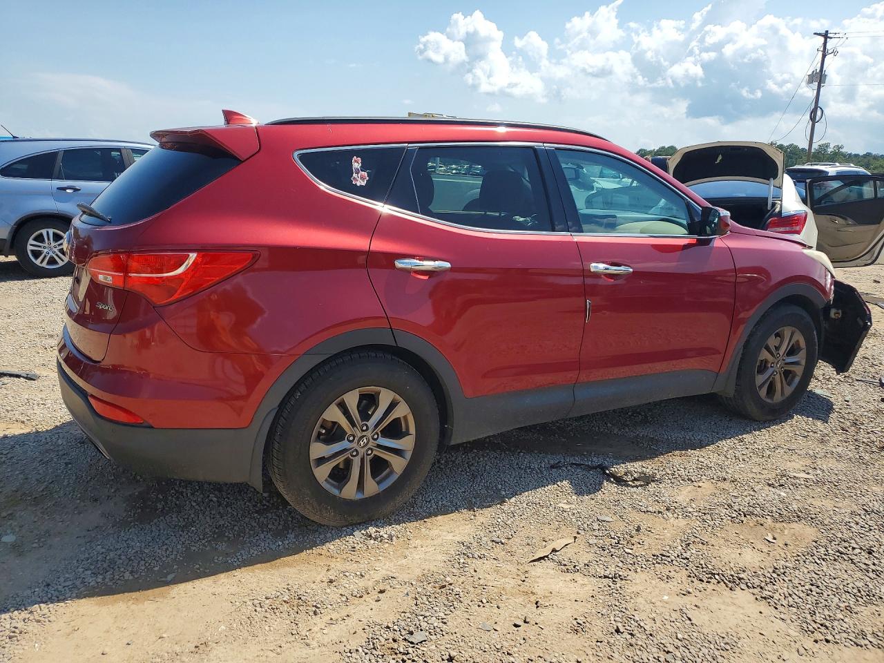 2015 Hyundai Santa Fe Sport 2.4l Red vin: 5XYZU3LB1FG237562
