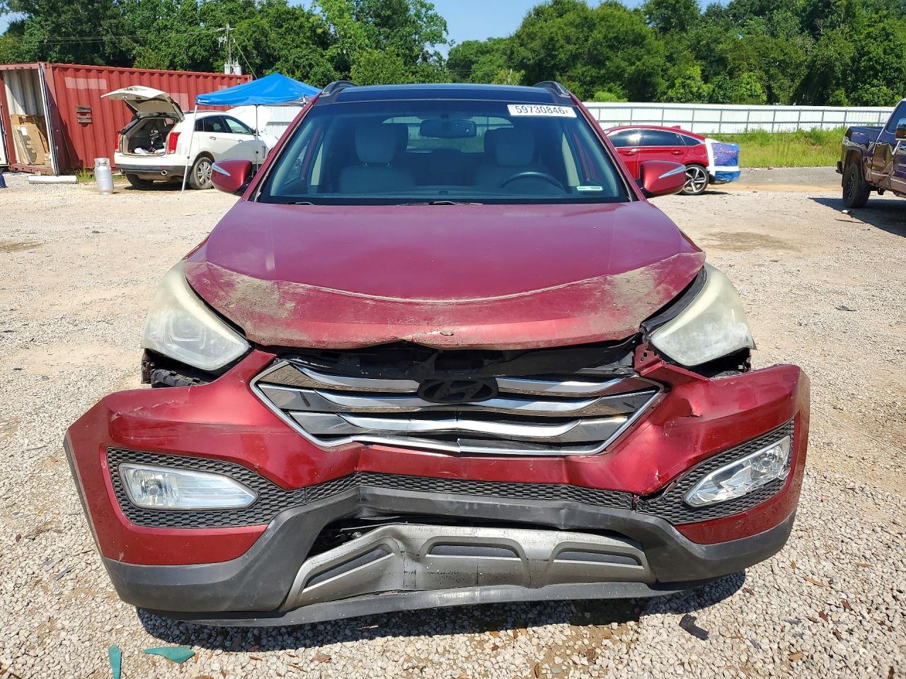 2015 Hyundai Santa Fe Sport 2.4l Red vin: 5XYZU3LB1FG237562