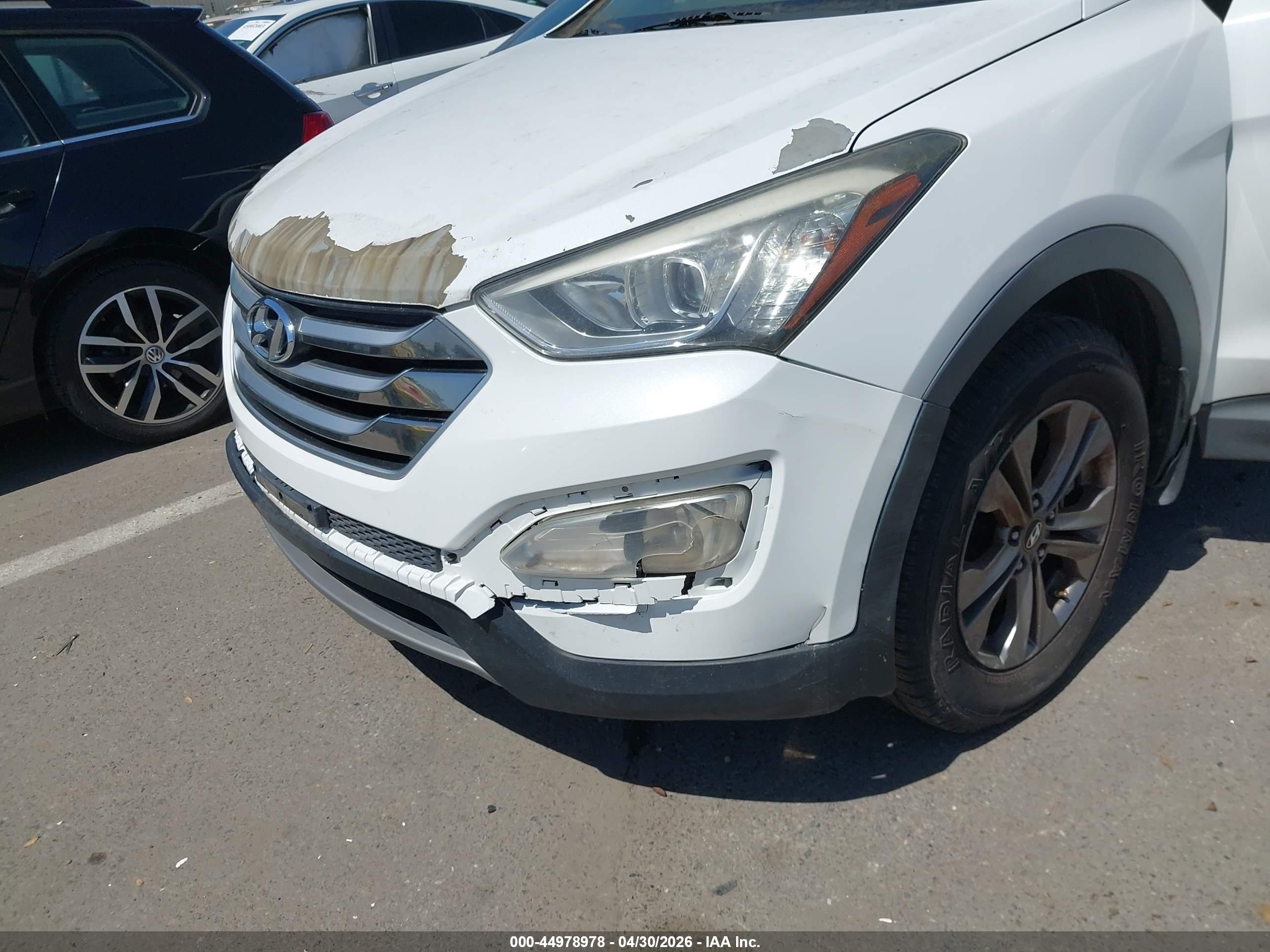 2015 Hyundai Santa Fe Sport 2.4l White vin: 5XYZU3LB1FG237741