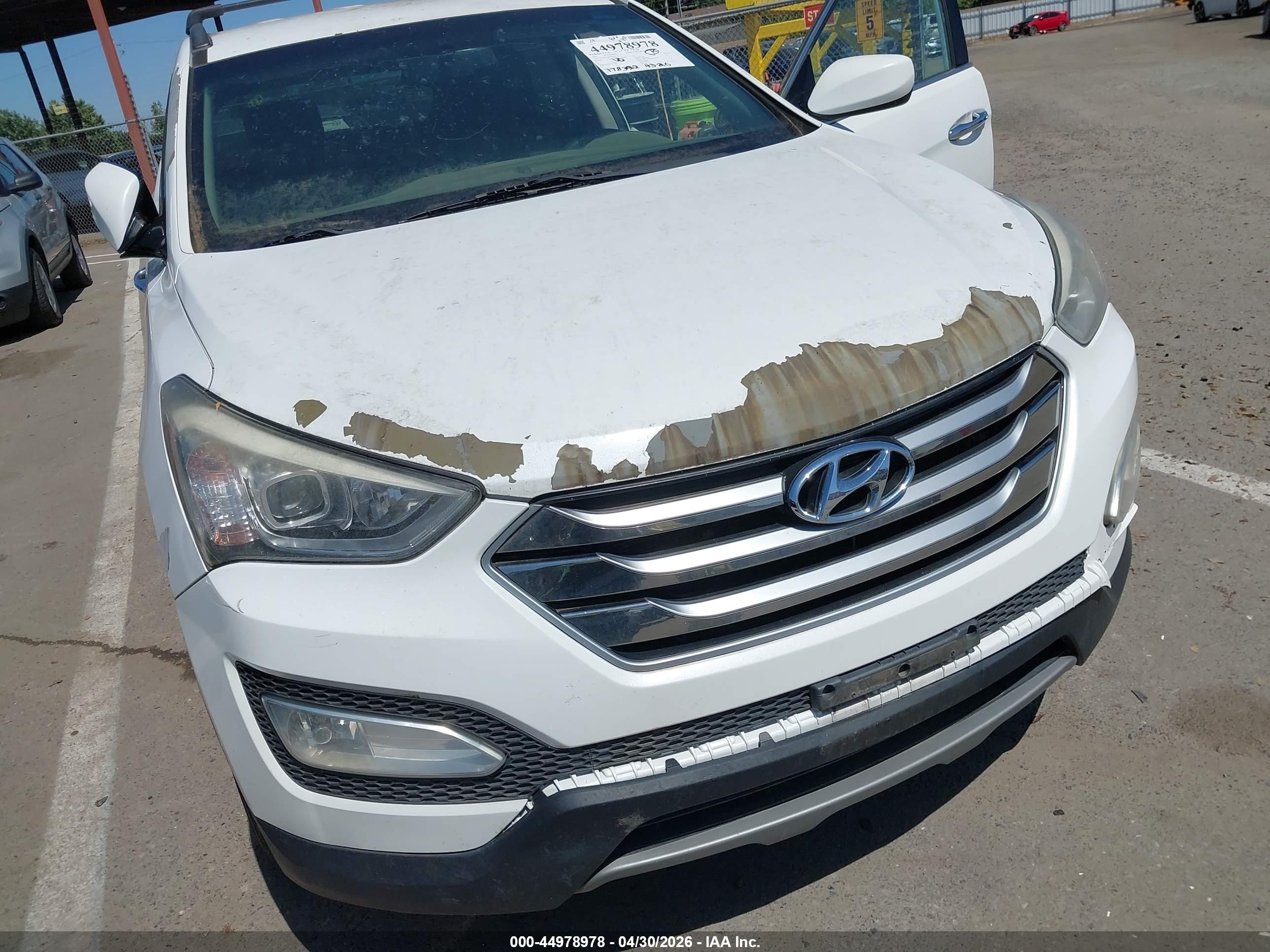 2015 Hyundai Santa Fe Sport 2.4l White vin: 5XYZU3LB1FG237741