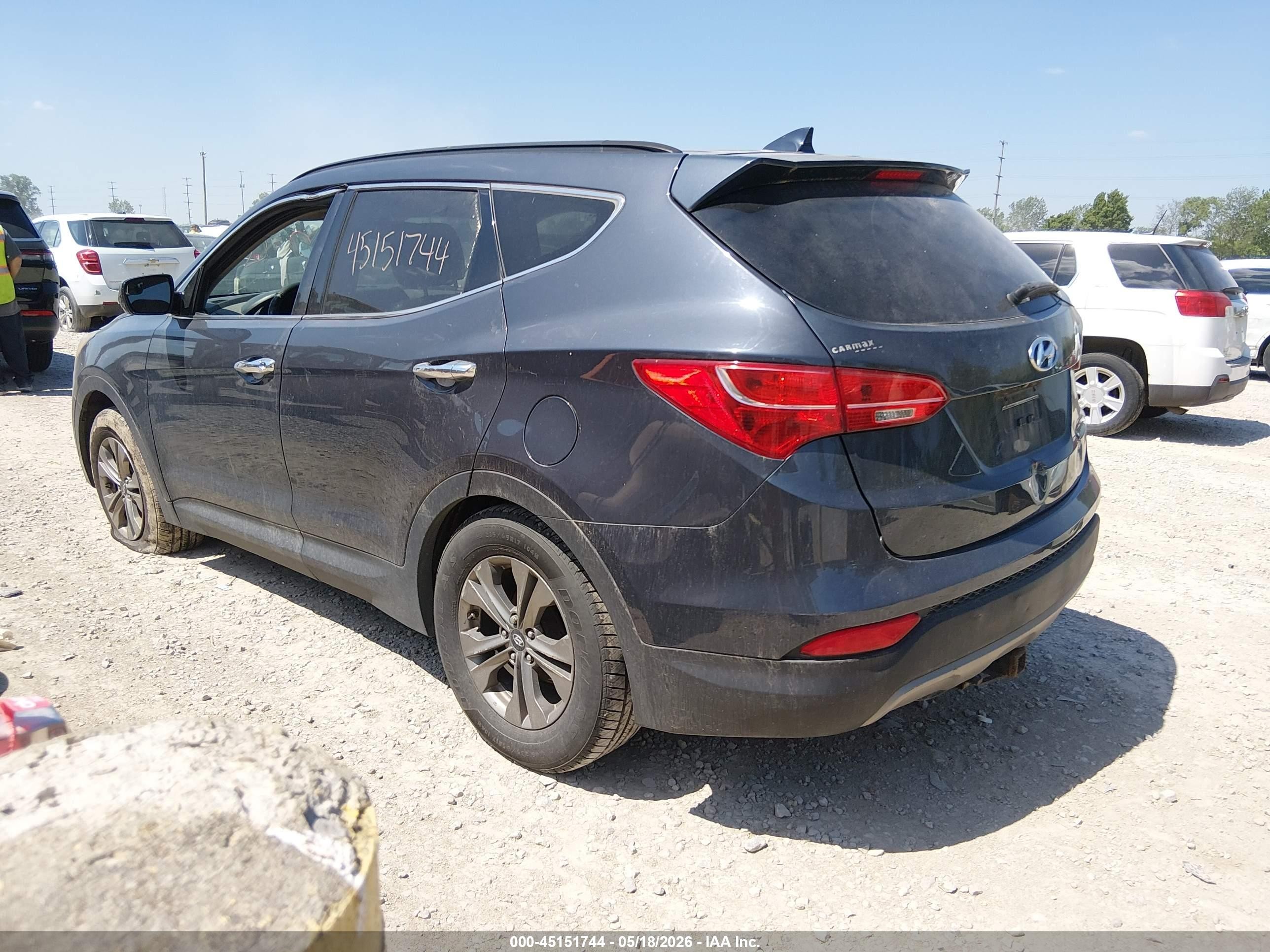 2015 Hyundai Santa Fe Sport 2.4l Синий vin: 5XYZU3LB1FG255768