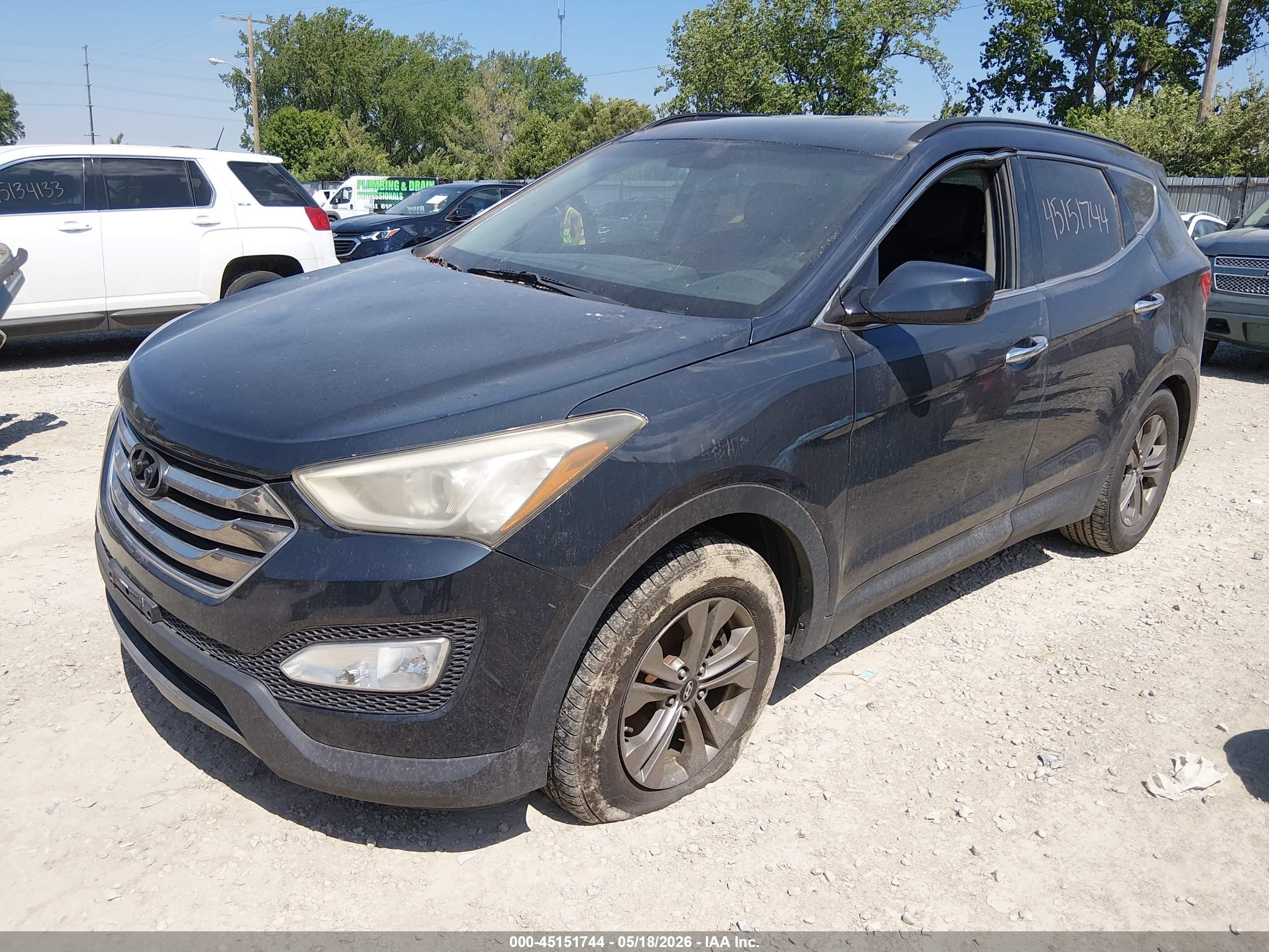 2015 Hyundai Santa Fe Sport 2.4l Синий vin: 5XYZU3LB1FG255768