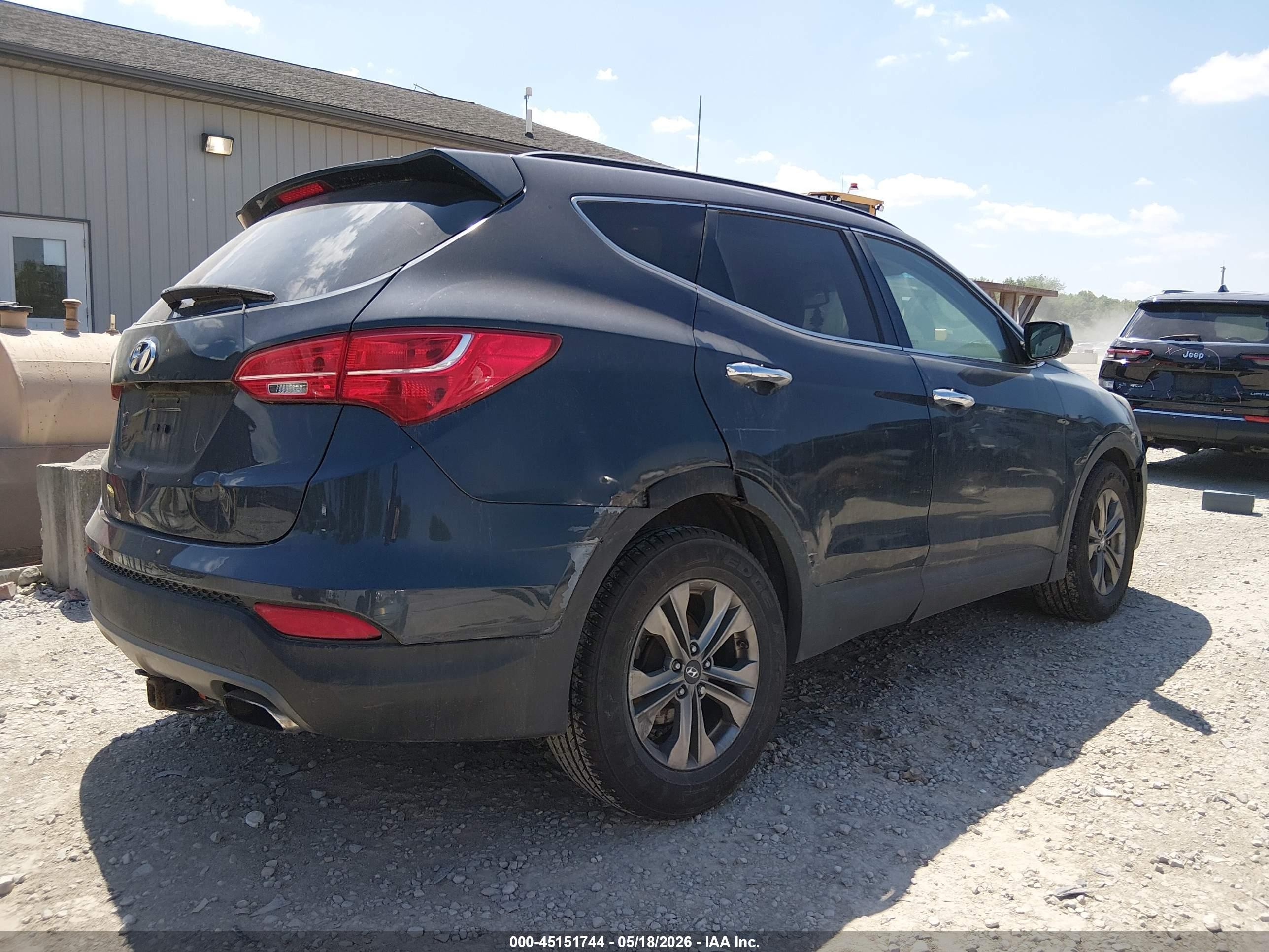 2015 Hyundai Santa Fe Sport 2.4l Синий vin: 5XYZU3LB1FG255768