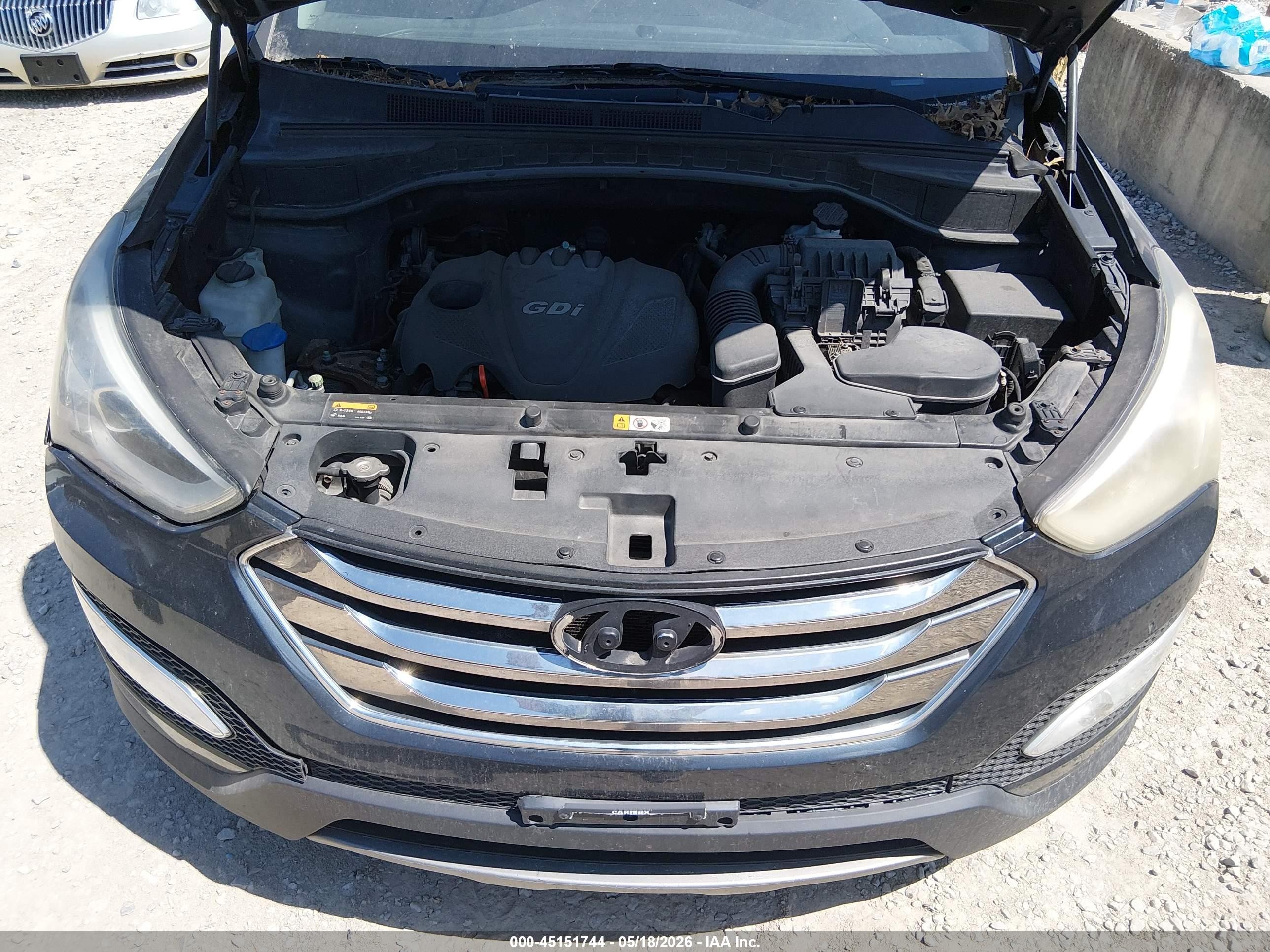 2015 Hyundai Santa Fe Sport 2.4l Синий vin: 5XYZU3LB1FG255768