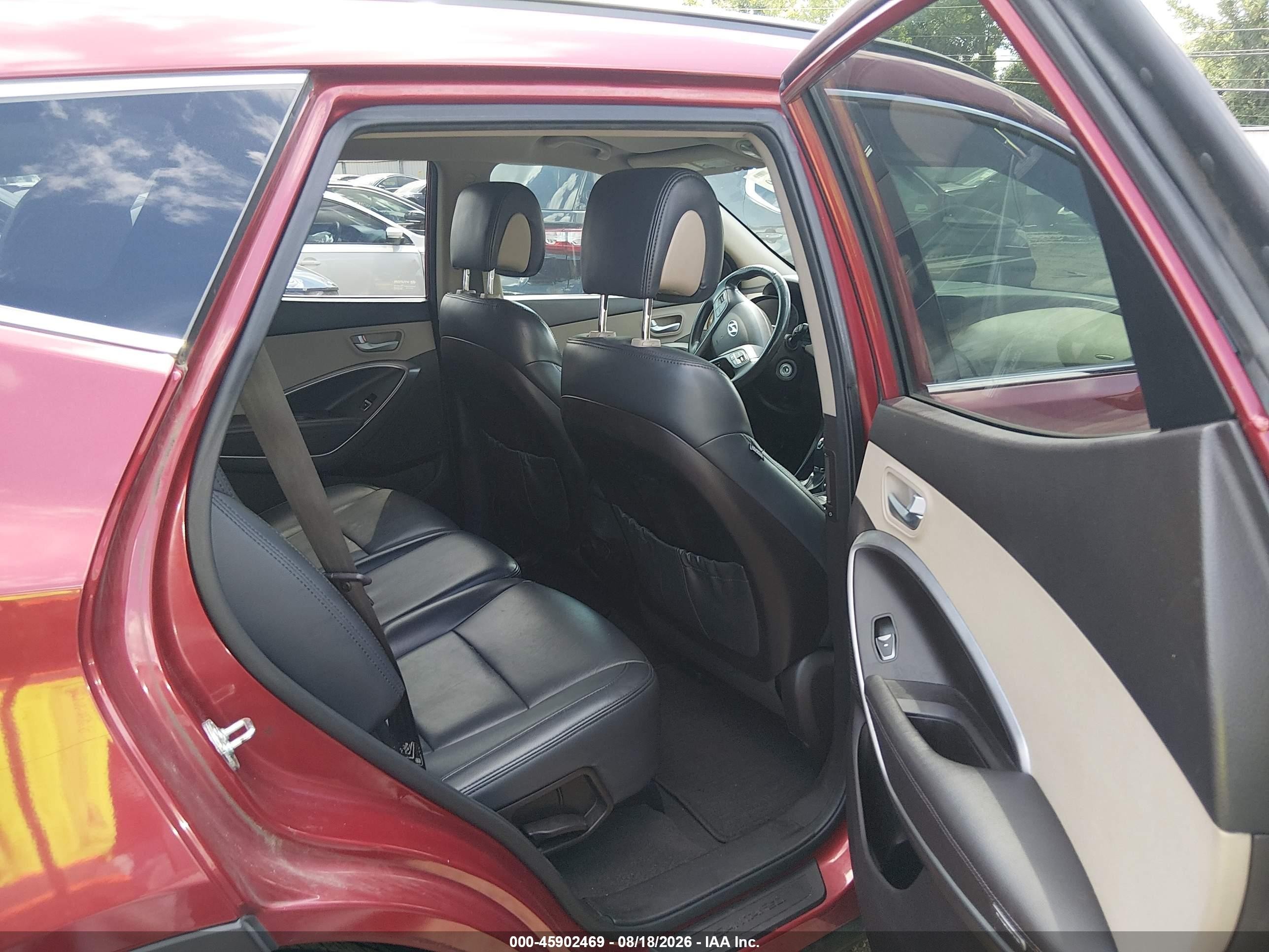 2015 Hyundai Santa Fe Sport 2.4l Red vin: 5XYZU3LB1FG263353