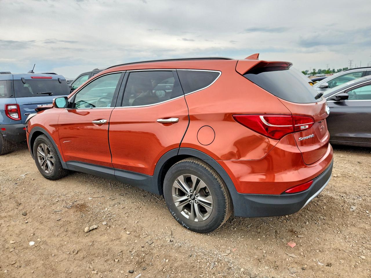 2015 Hyundai Santa Fe Sport 2.4l Orange vin: 5XYZU3LB1FG269704