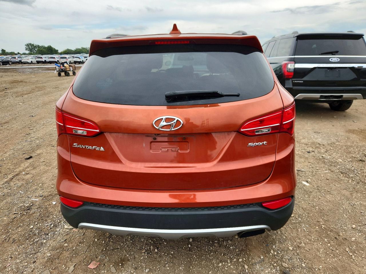 2015 Hyundai Santa Fe Sport 2.4l Orange vin: 5XYZU3LB1FG269704