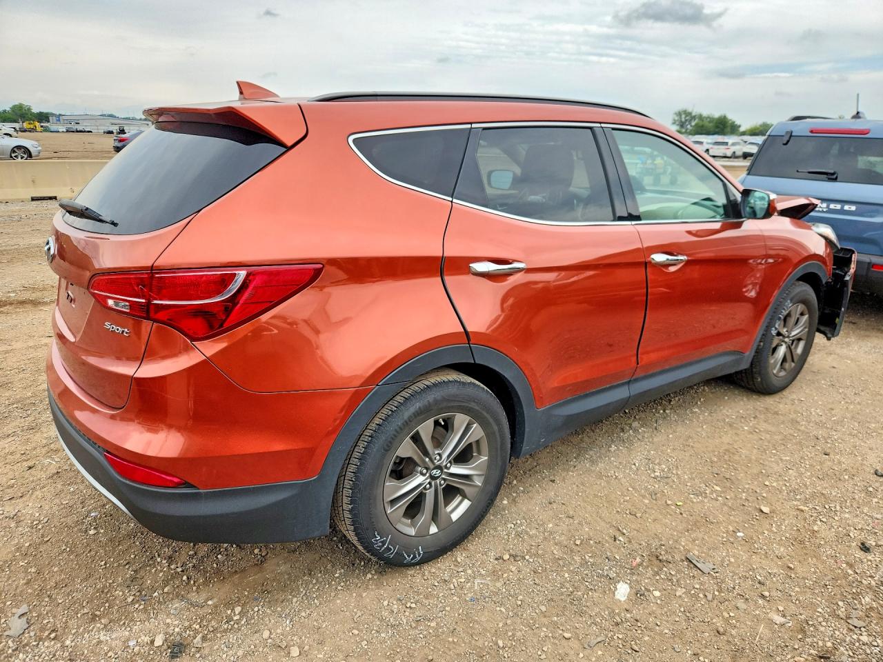 2015 Hyundai Santa Fe Sport 2.4l Orange vin: 5XYZU3LB1FG269704