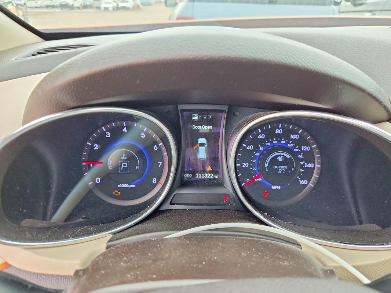 2015 Hyundai Santa Fe Sport 2.4l Orange vin: 5XYZU3LB1FG269704