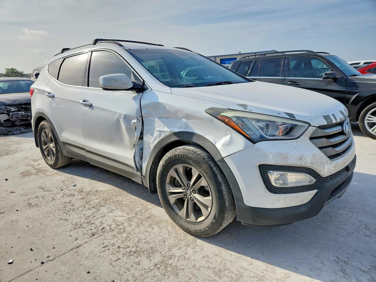 2015 Hyundai Santa Fe Sport 2.4l White vin: 5XYZU3LB1FG289242