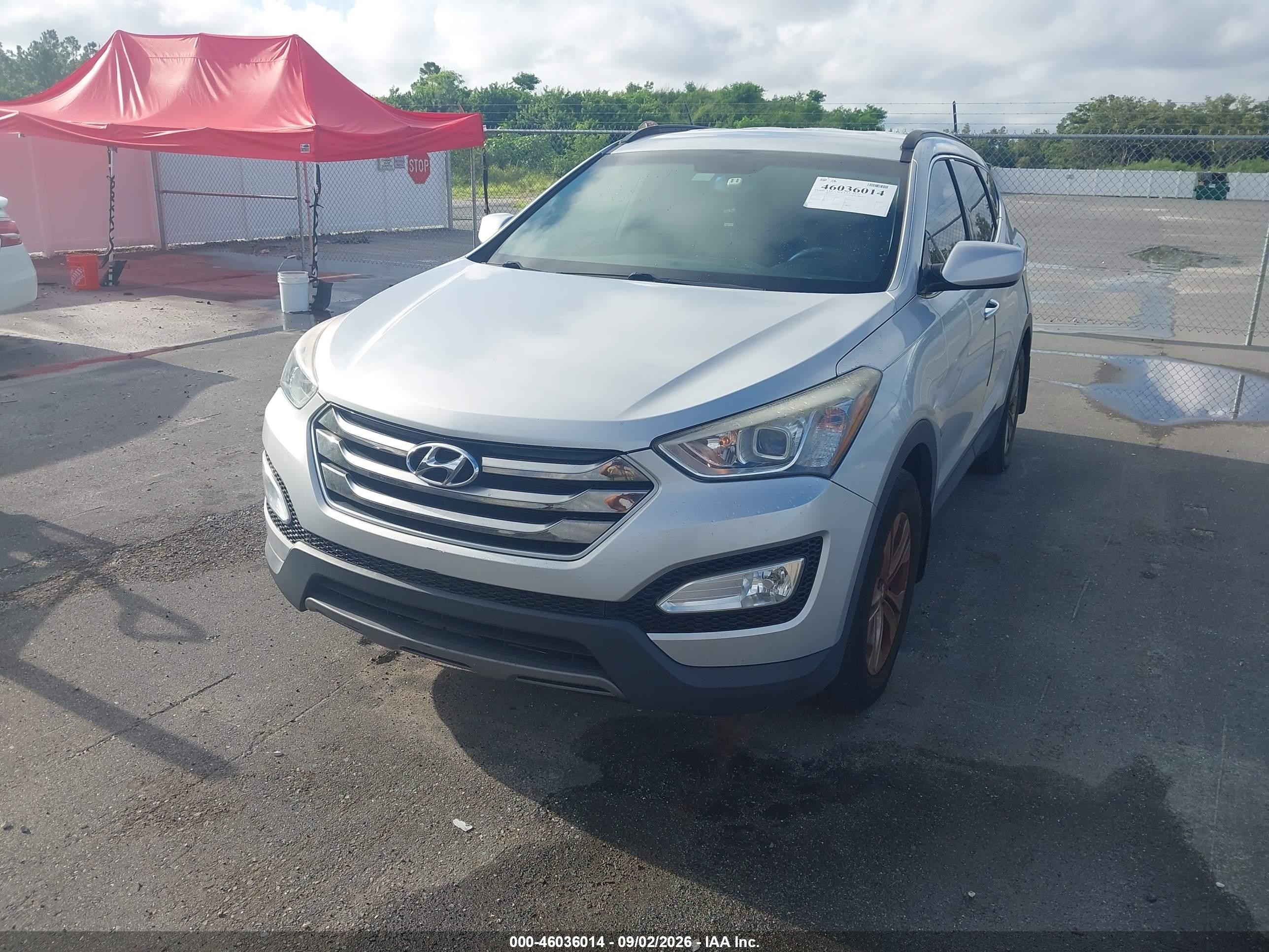 2015 Hyundai Santa Fe Sport 2.4l Серебряный vin: 5XYZU3LB1FG289273